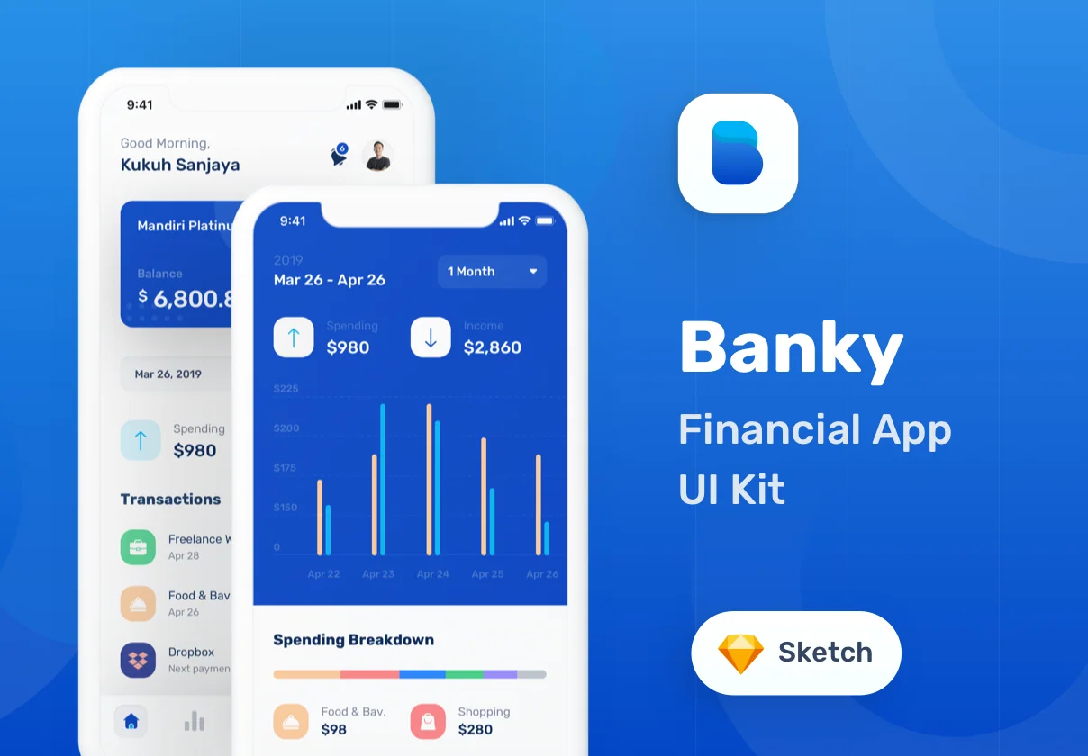 Banky - Finance App UI Kit