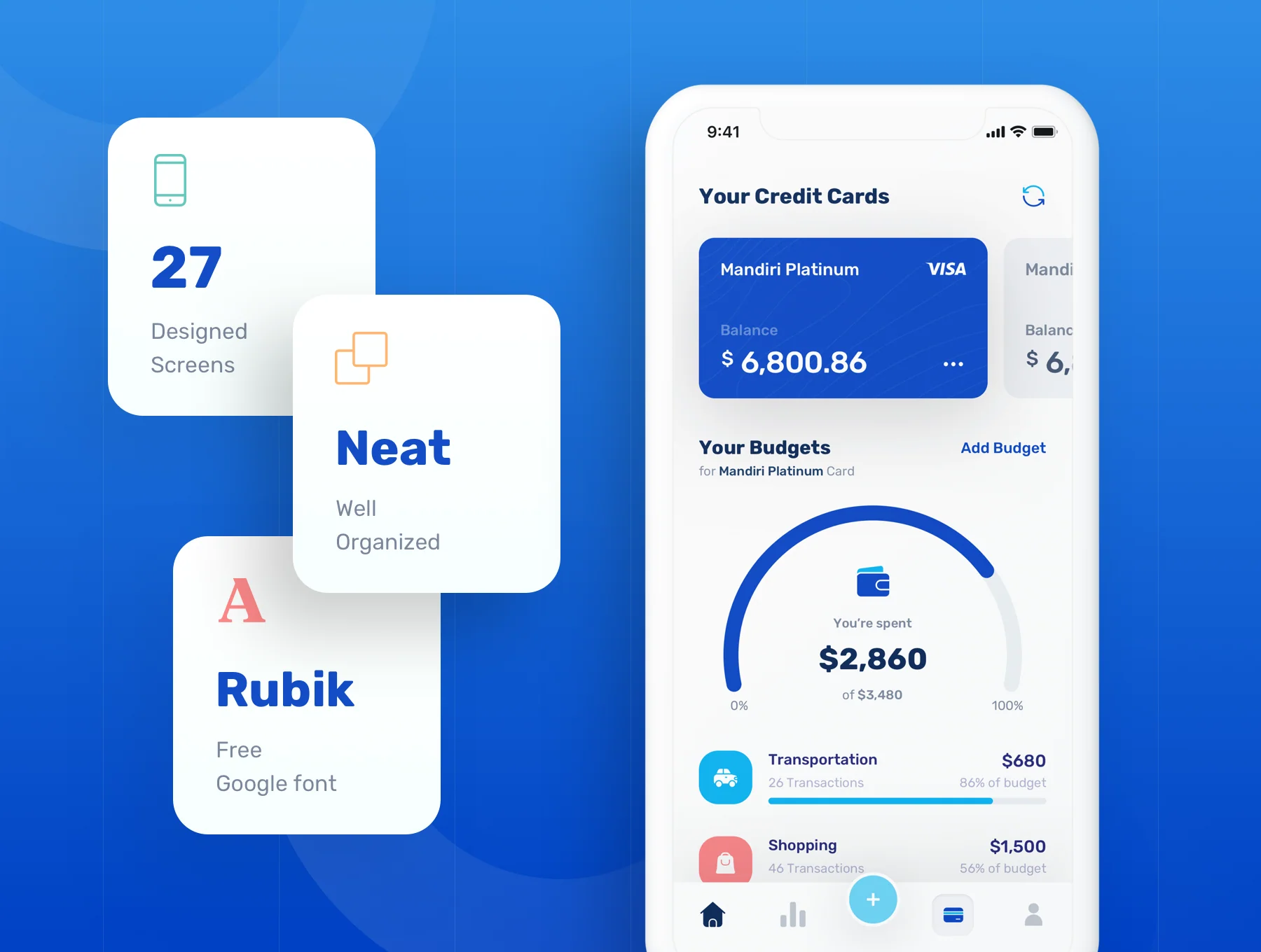Banky - Finance App UI Kit 2