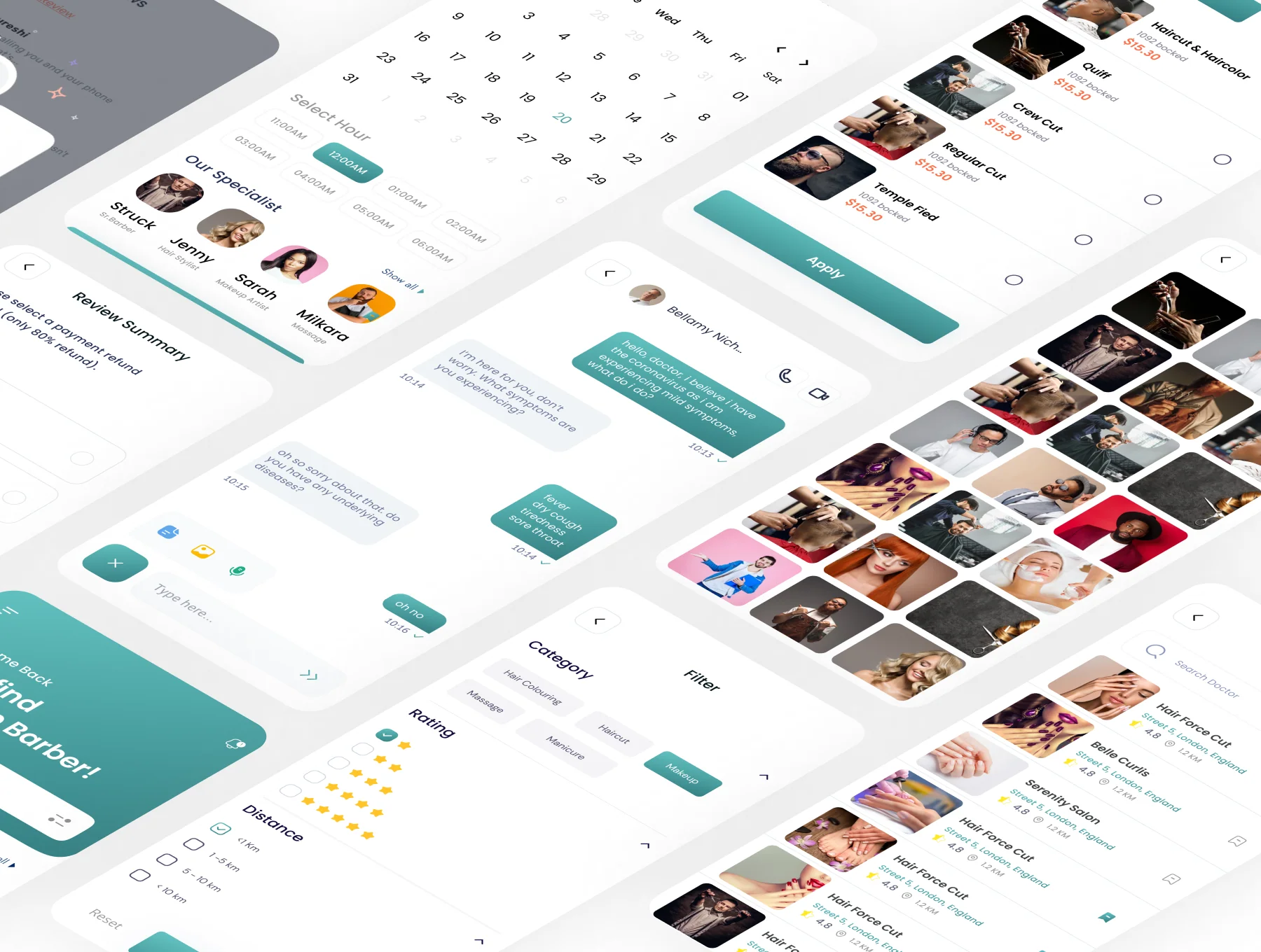 Barber App UI Kit 6