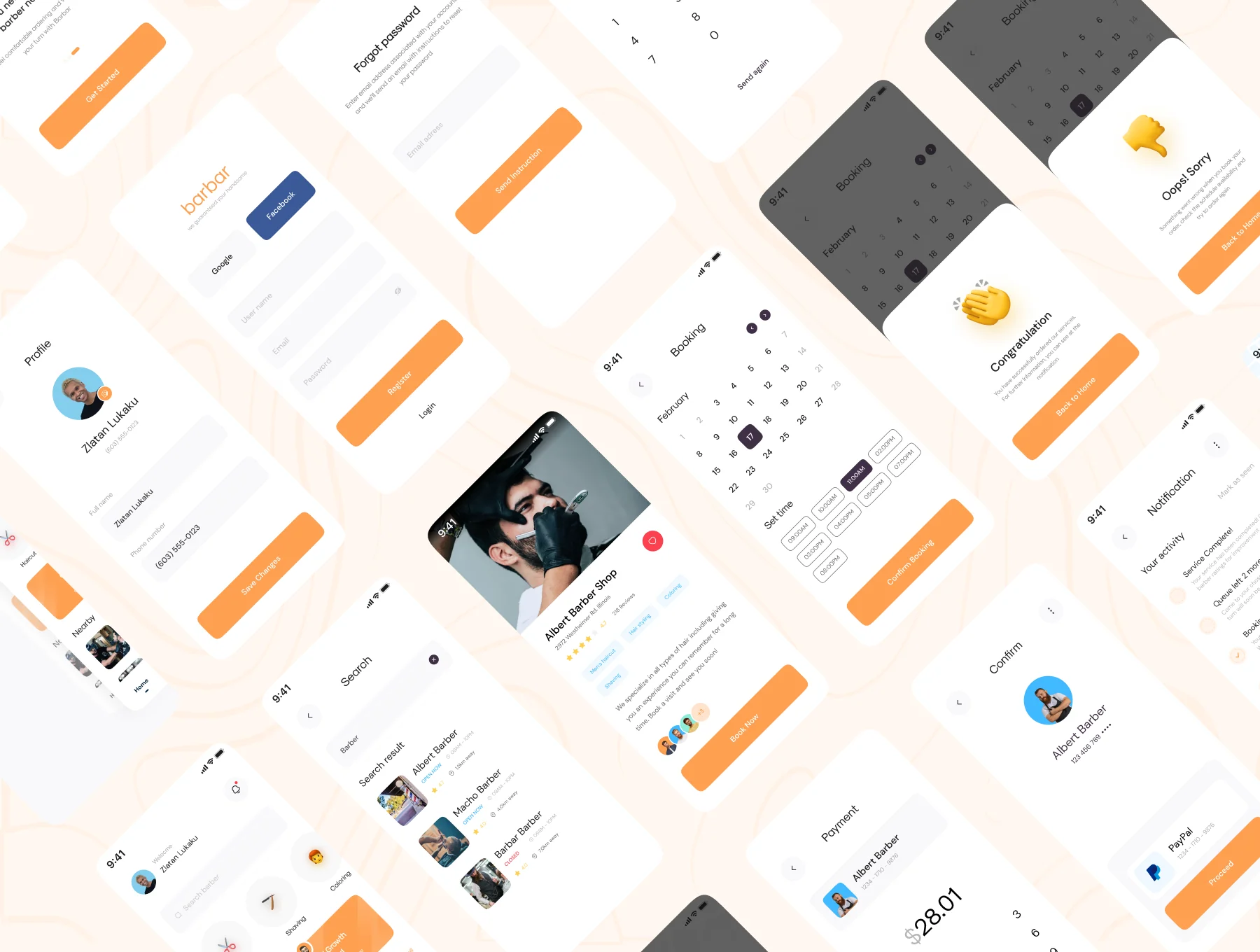 Barbar - Barbershop UI KIT 5
