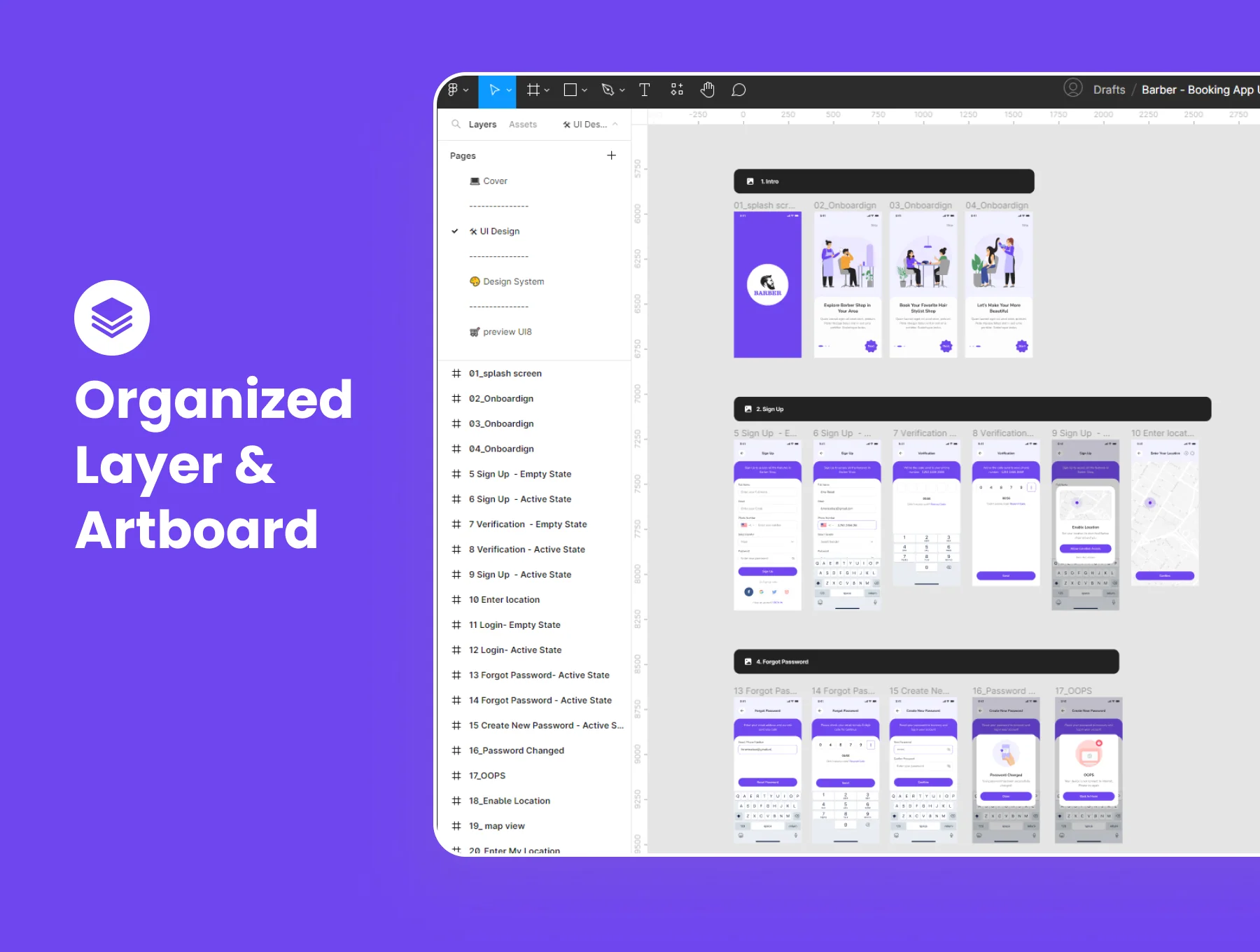Barber | Booking app UI kit 4