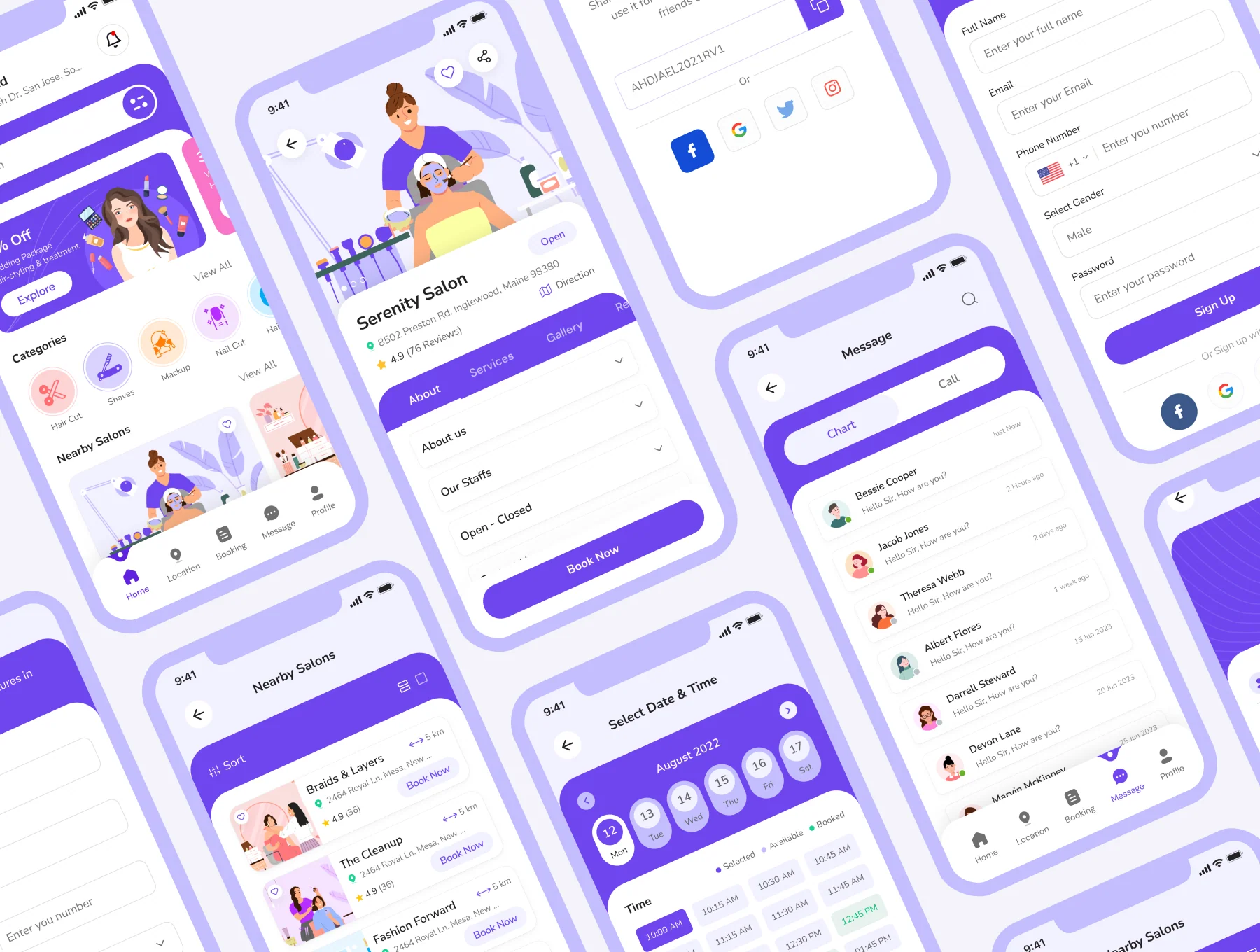 Barber | Booking app UI kit 6