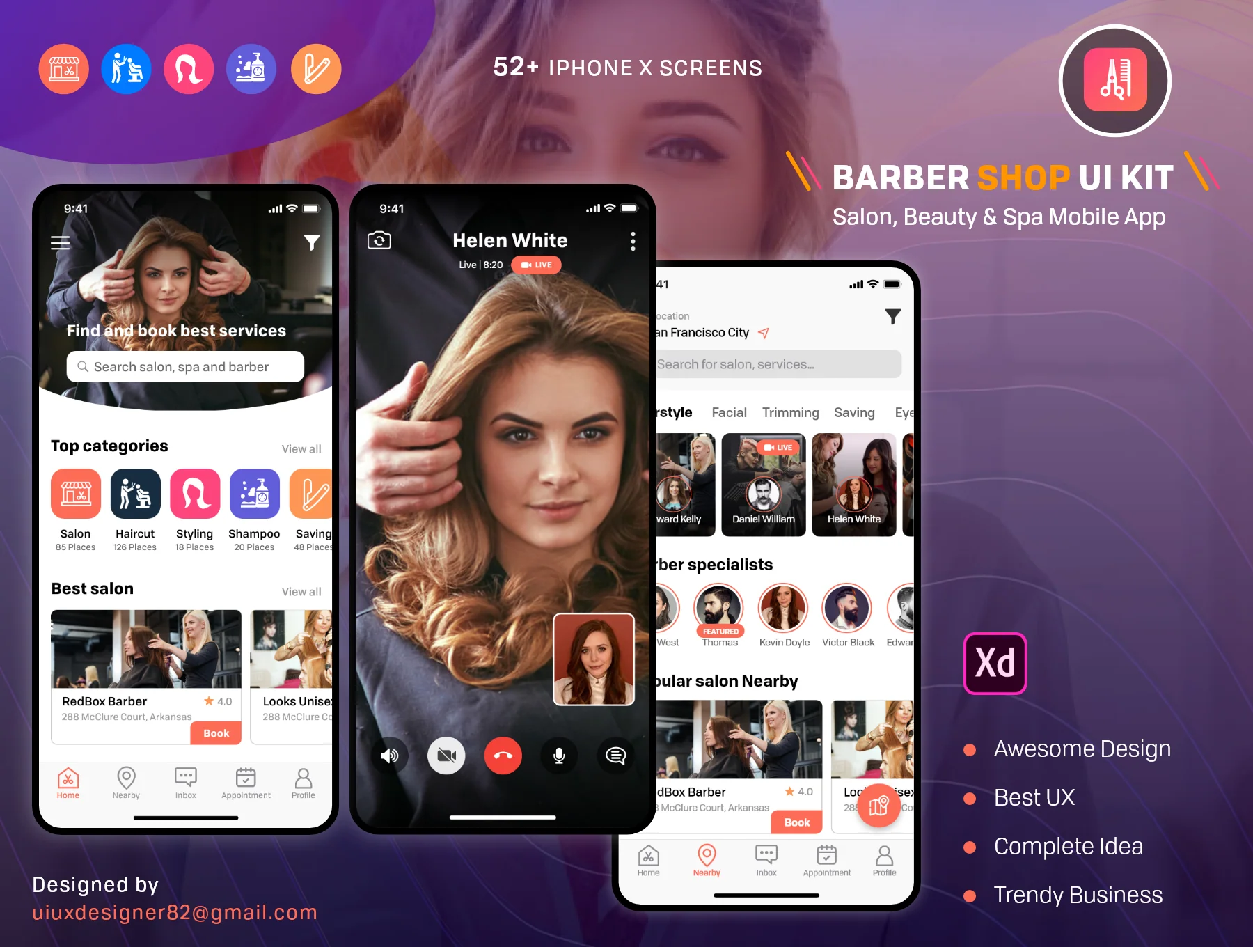 Barber & Salon UI KIT
