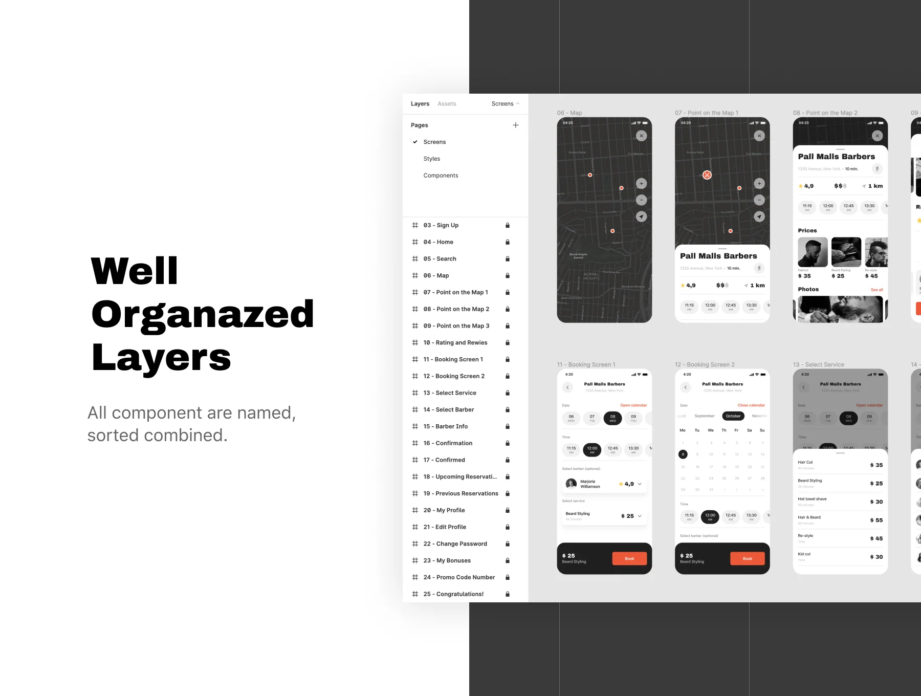 BarberApp UI Kit 3