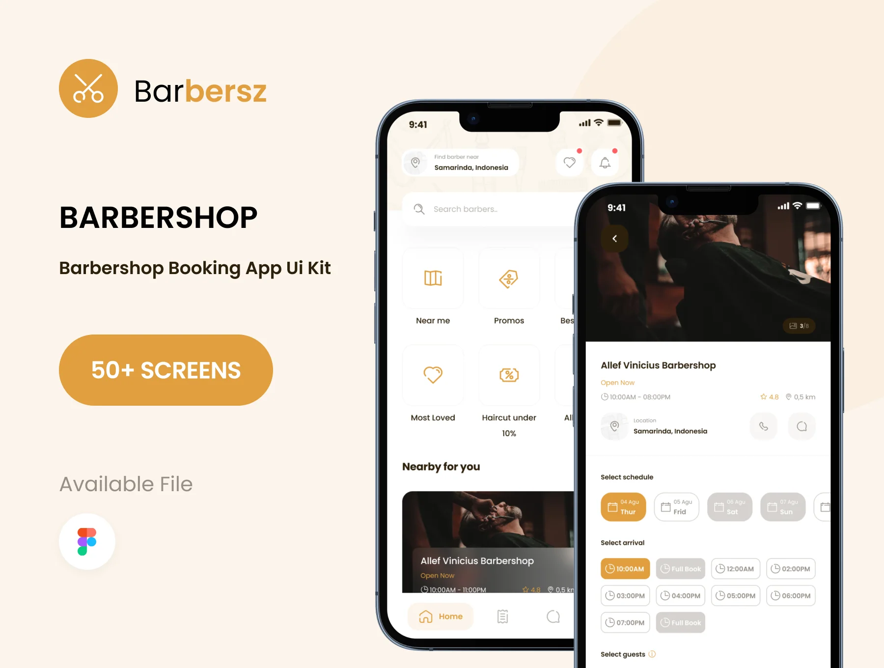 Barbersz UI Kit