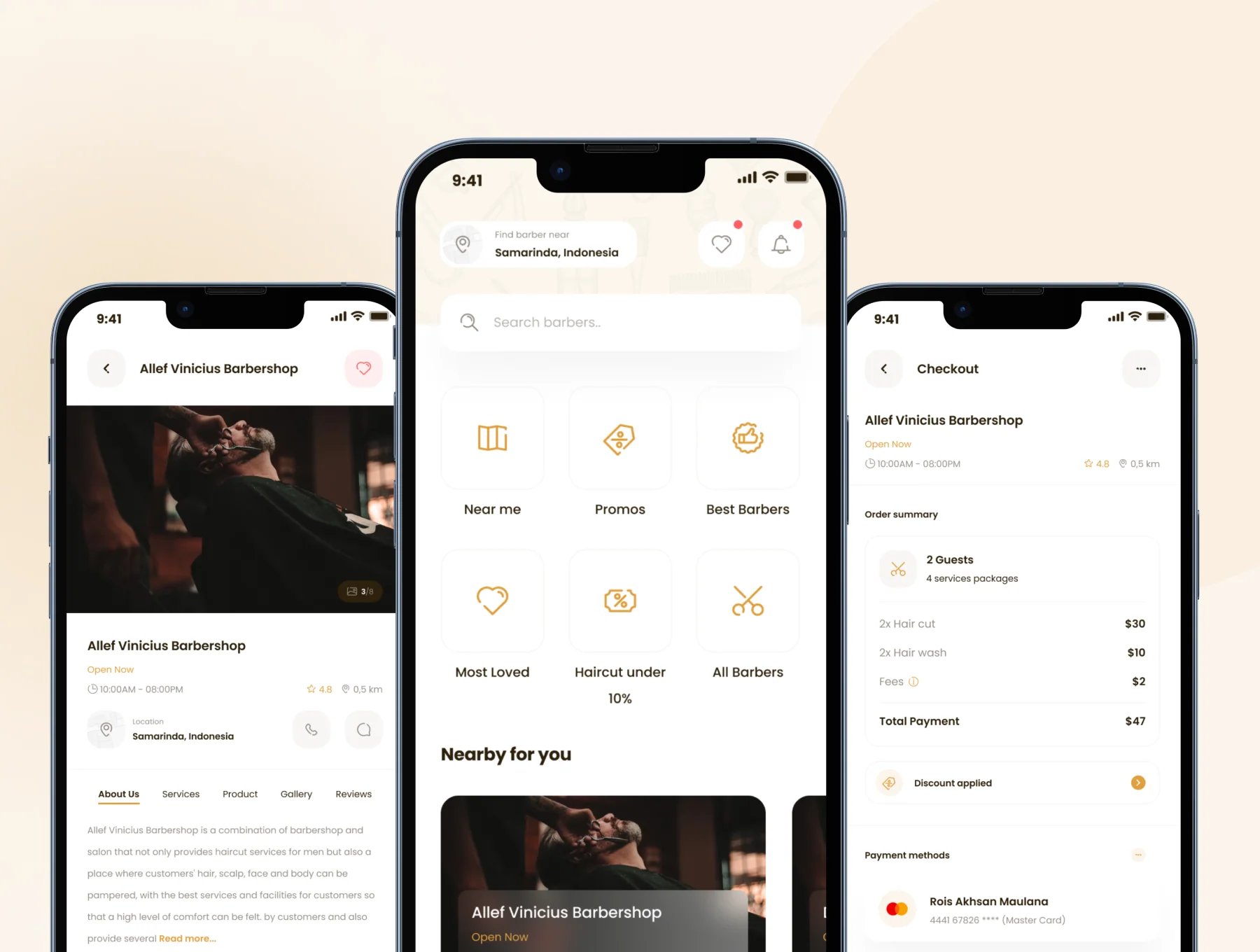 Barbersz UI Kit 3
