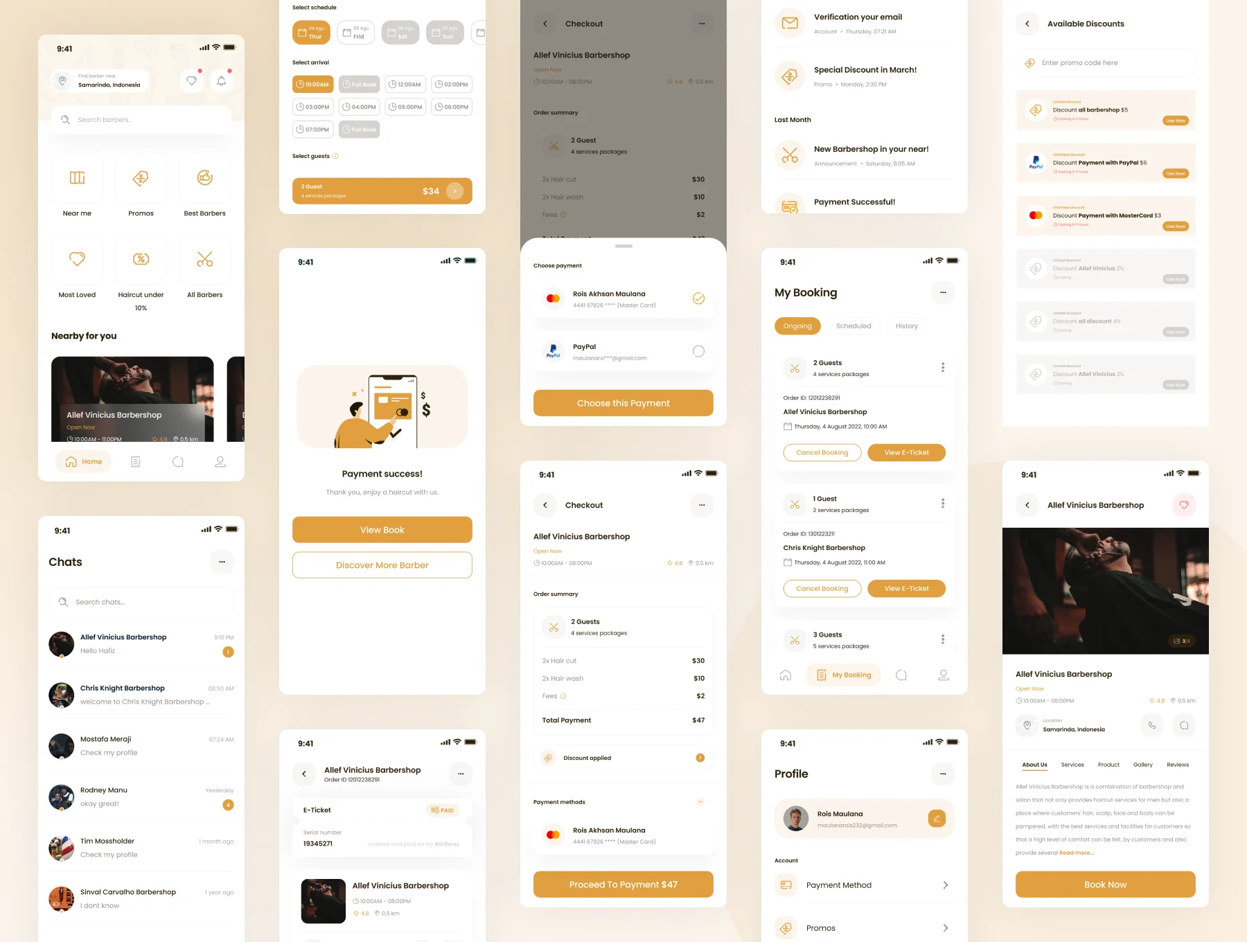 Barbersz UI Kit 5