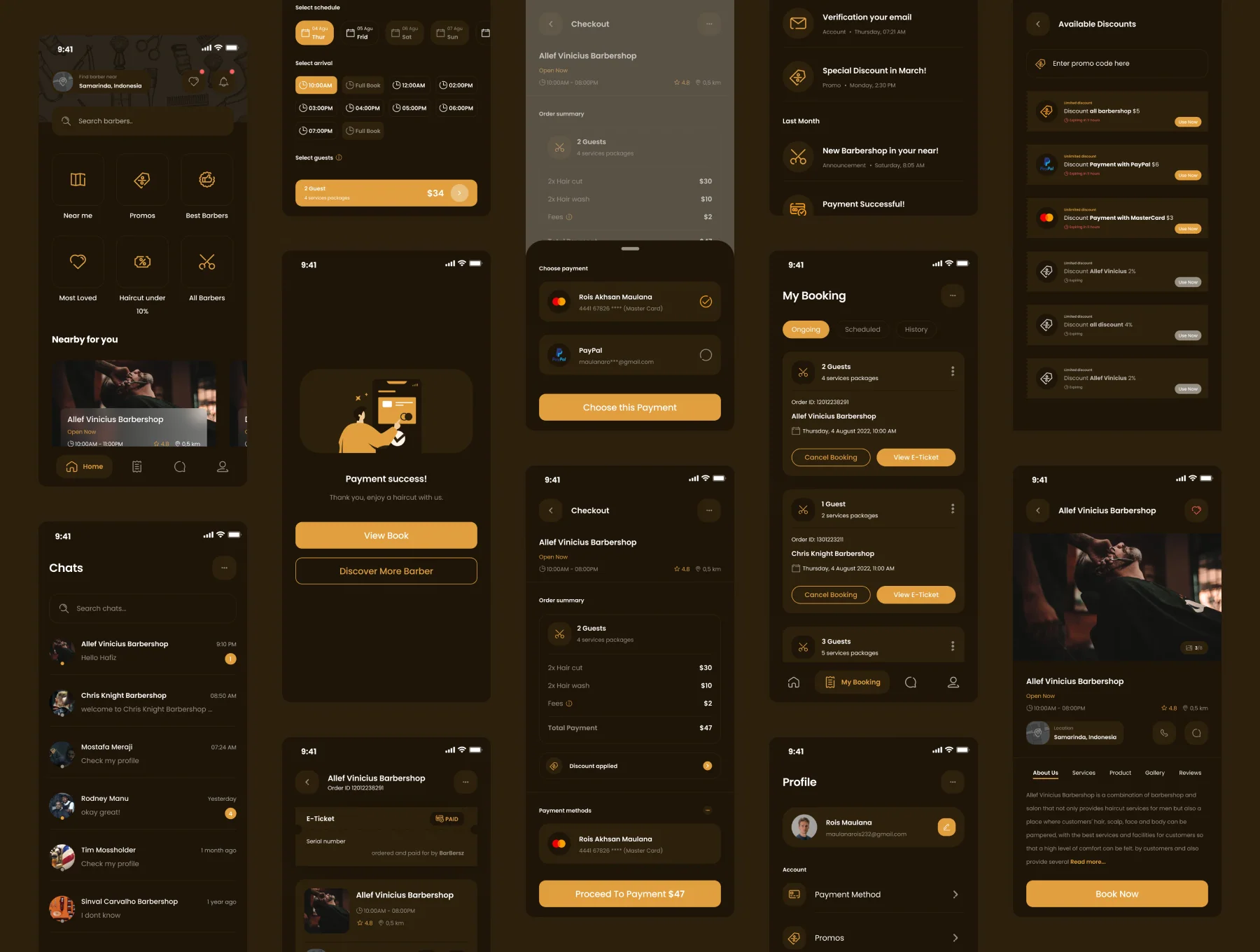 Barbersz UI Kit 6