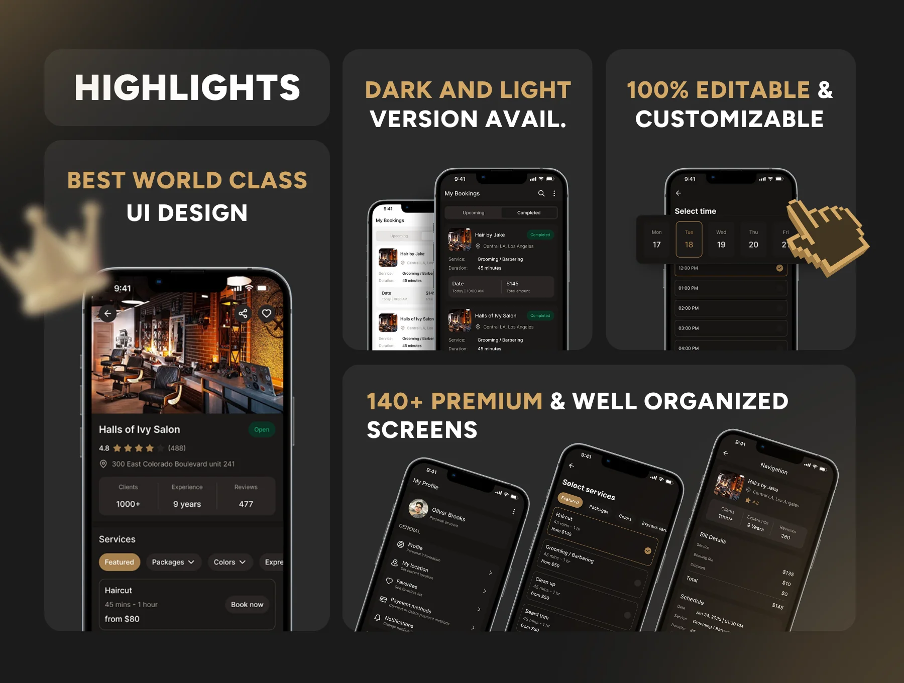 Barbery - Barbershop app UI Kit 2