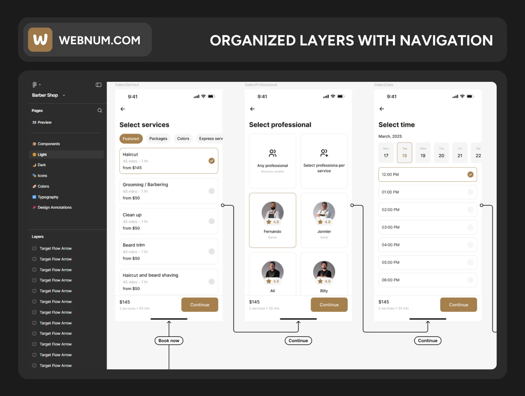 Barbery - Barbershop app UI Kit 3