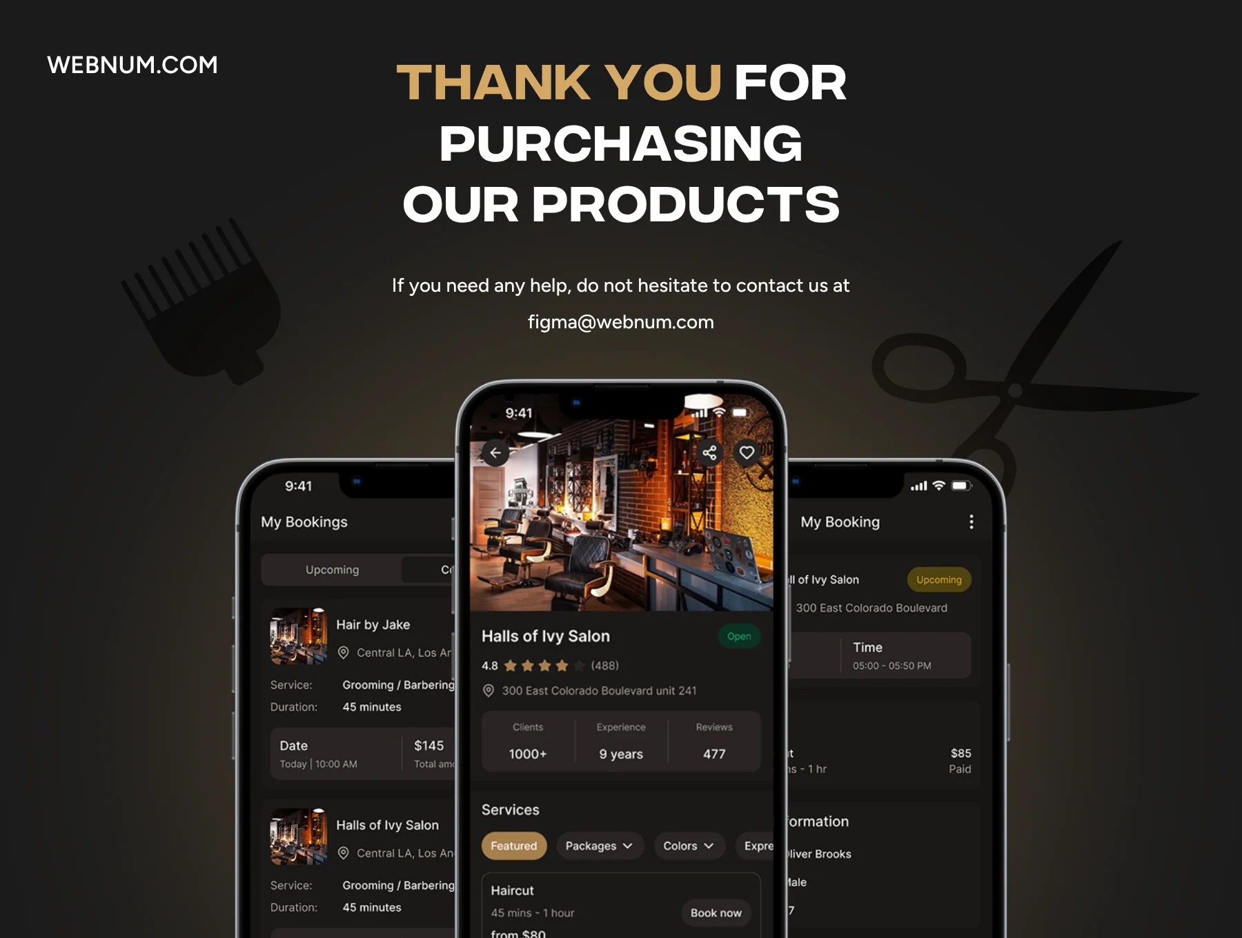 Barbery - Barbershop app UI Kit 6