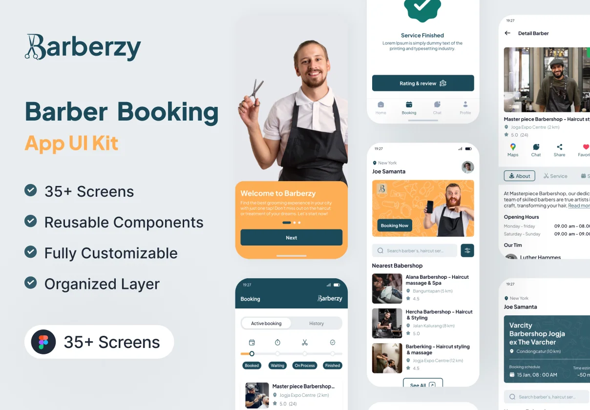 Barberzy - Barber Appointment booking App