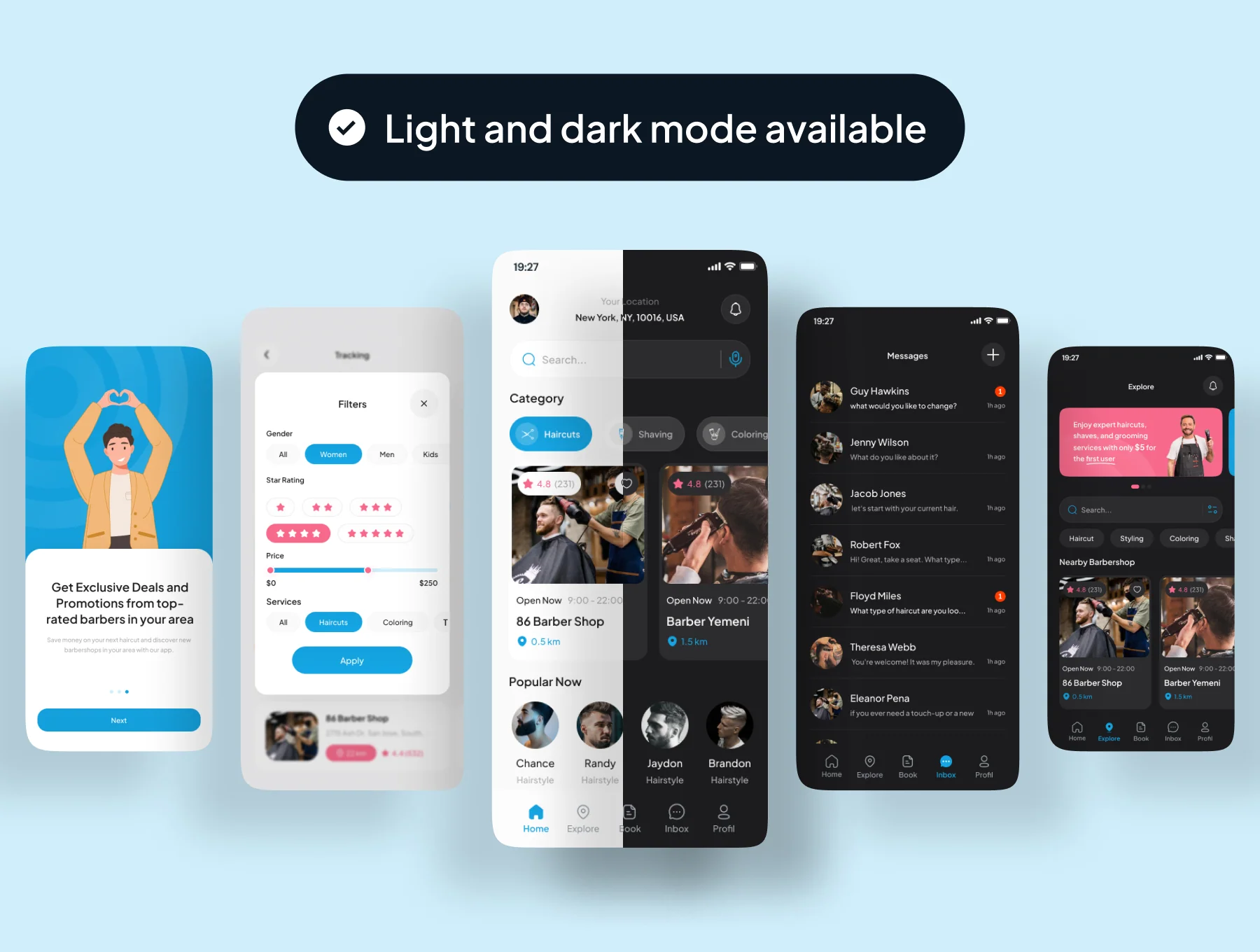 Barboo - Barbershop App UI Kit 7
