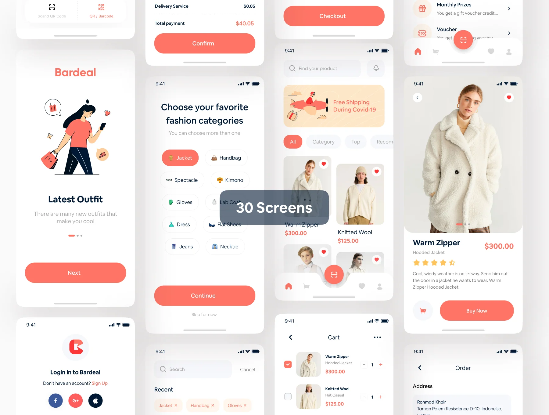 Bardeal - Online Shop Mobile App UI KIT 3