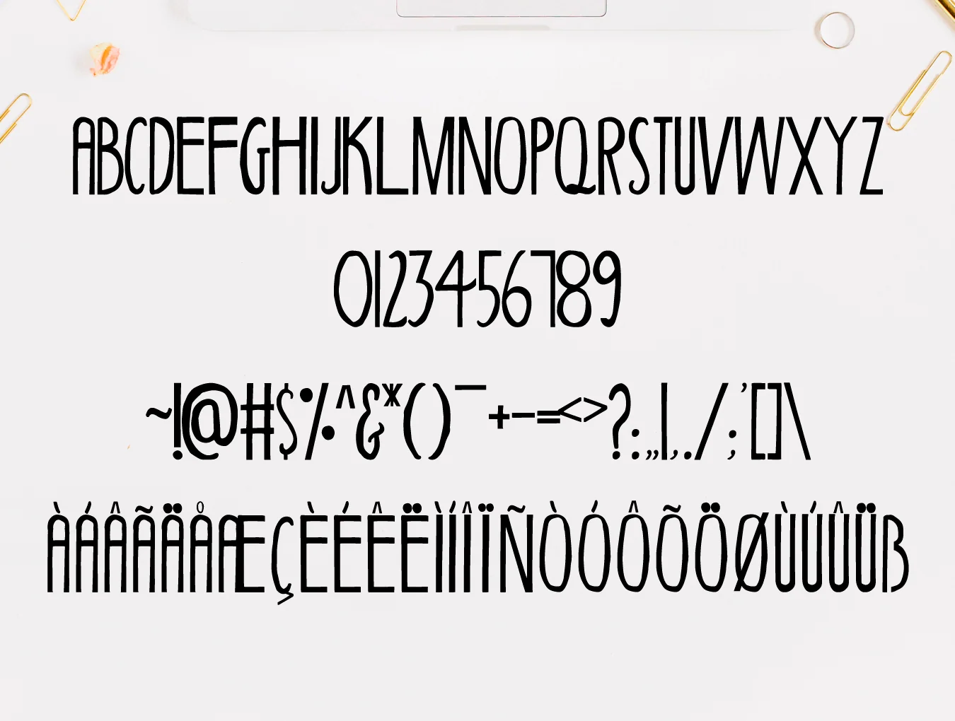 Barden Handmade Font 2