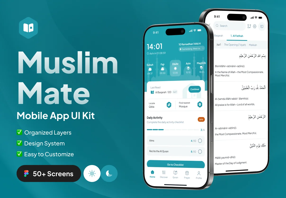 Muslim Mate - Mobile App UI Kit