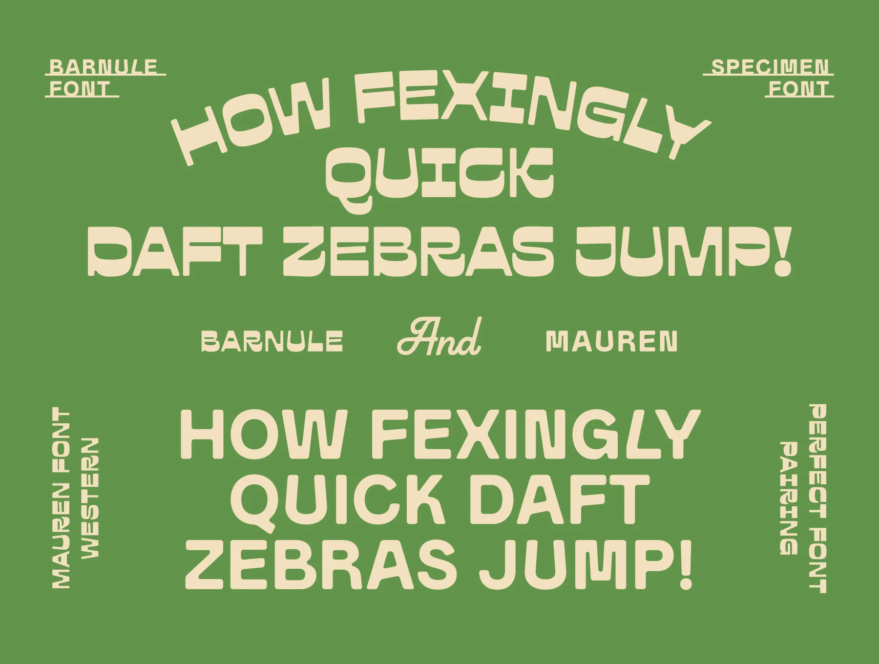 Barnule & Mauren - Western Font Duo