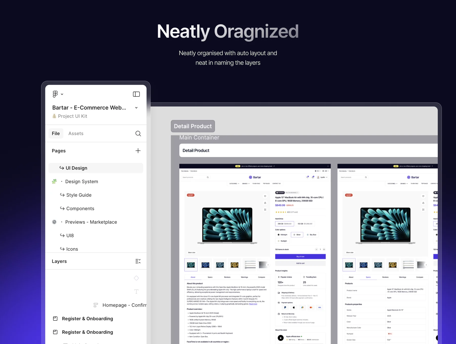 Bartar – E-Commerce Web UI Kit 4