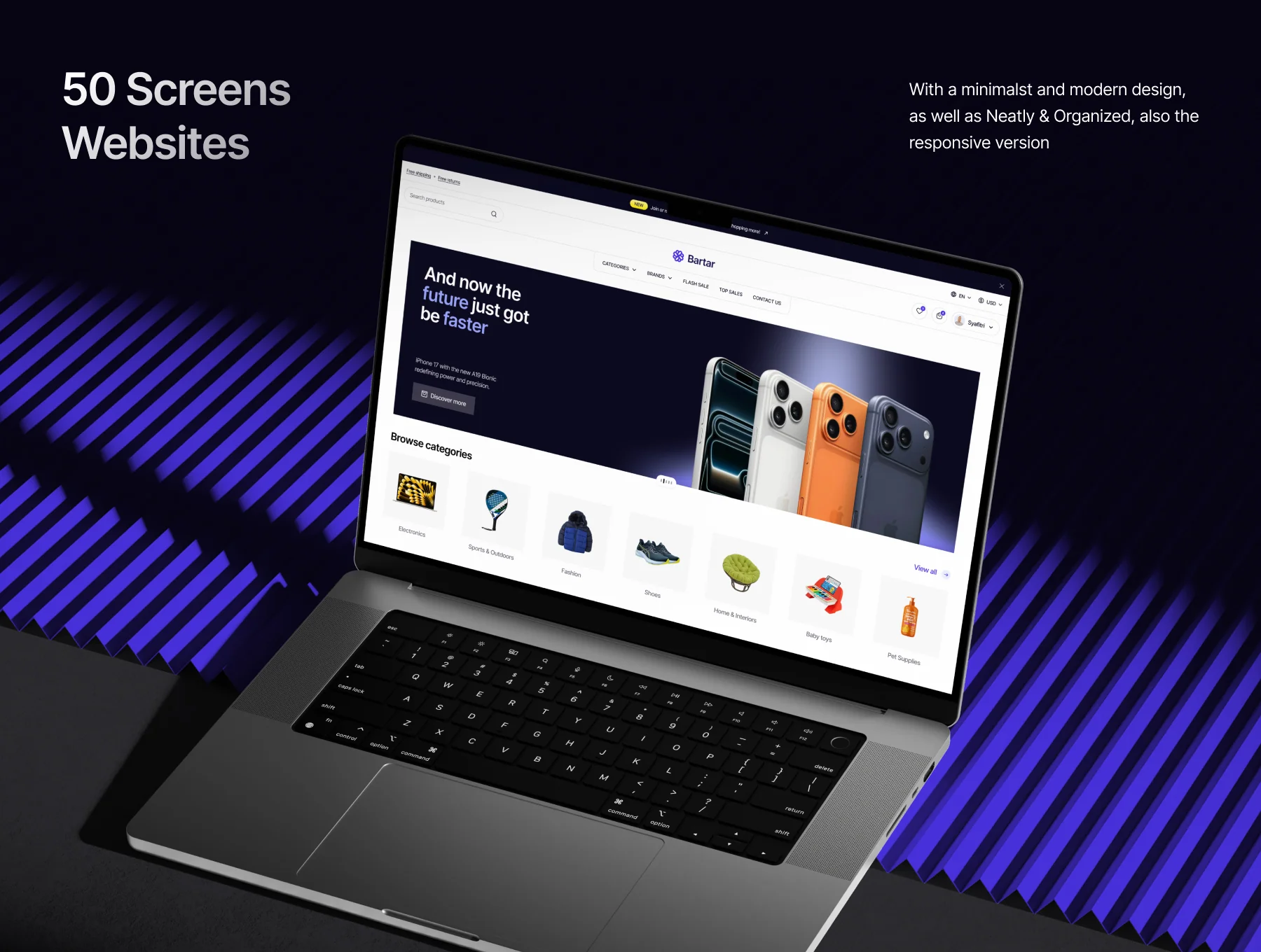 Bartar – E-Commerce Web UI Kit 6