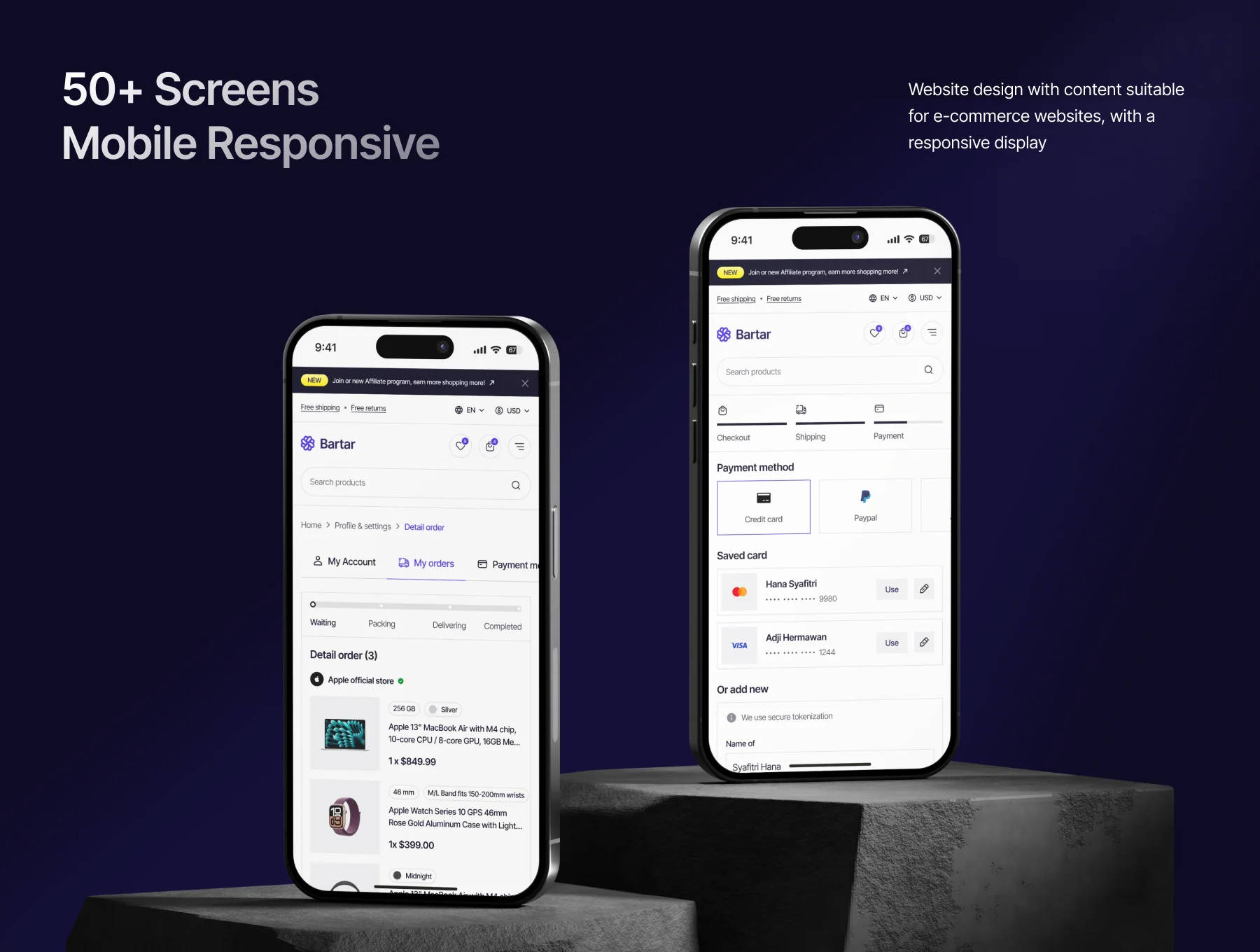 Bartar – E-Commerce Web UI Kit 7