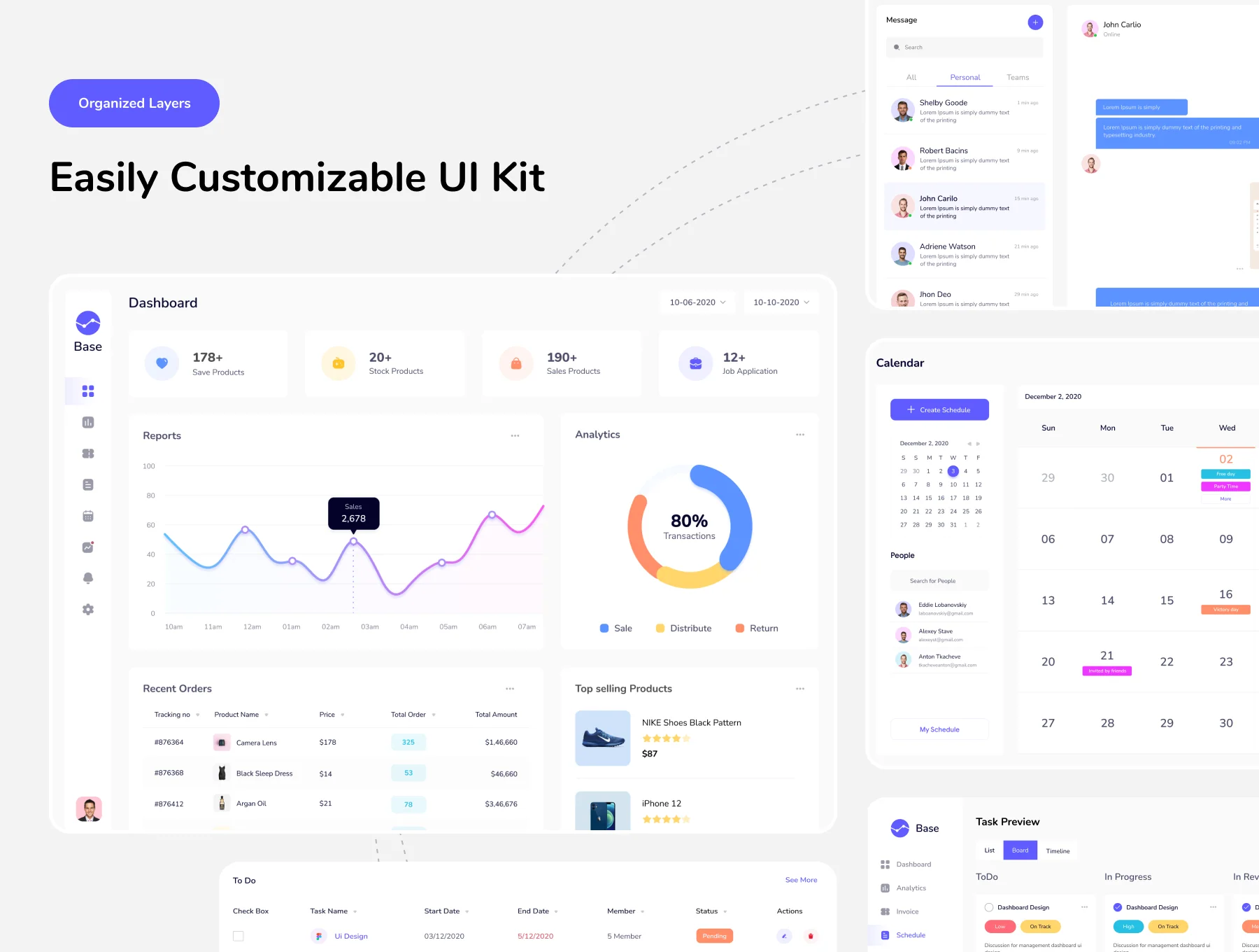 Base - SaaS Dashboard UI Kit 6