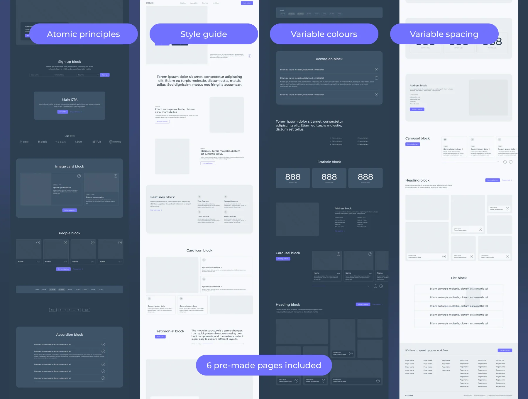 Baseline desktop wireframe kit 7