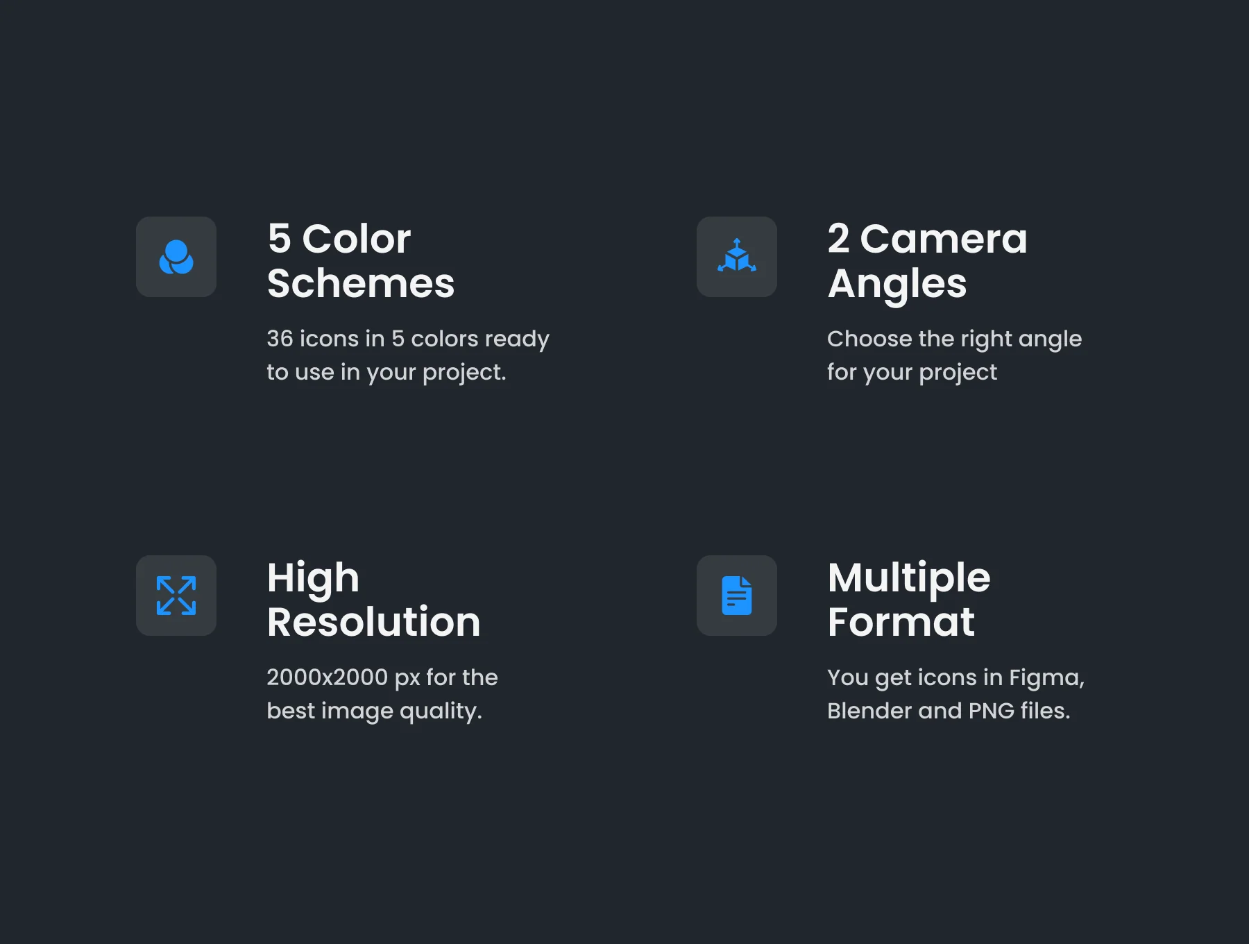 Basic 3D Icons Set 2