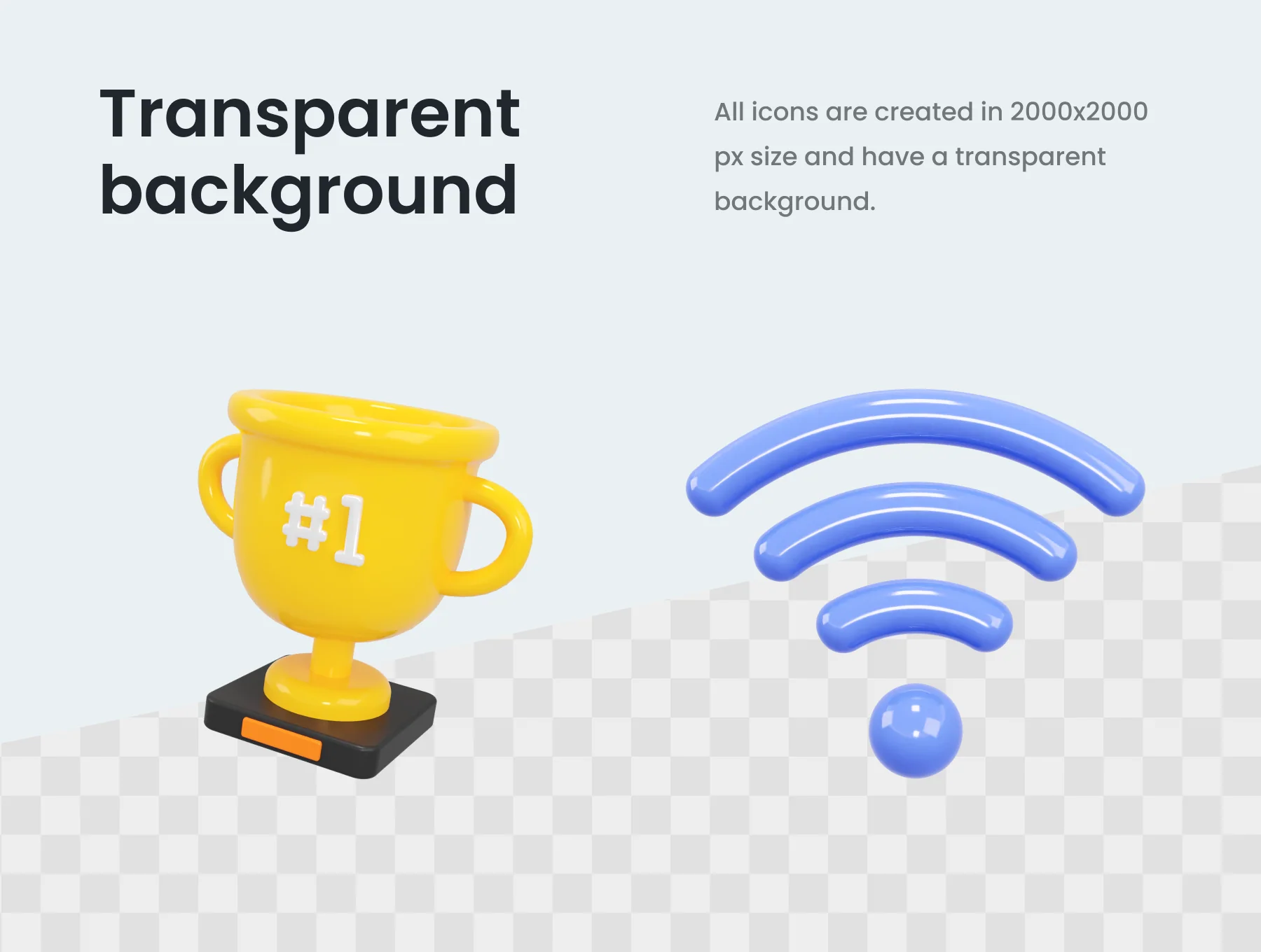 Basic 3D Icons Set 3