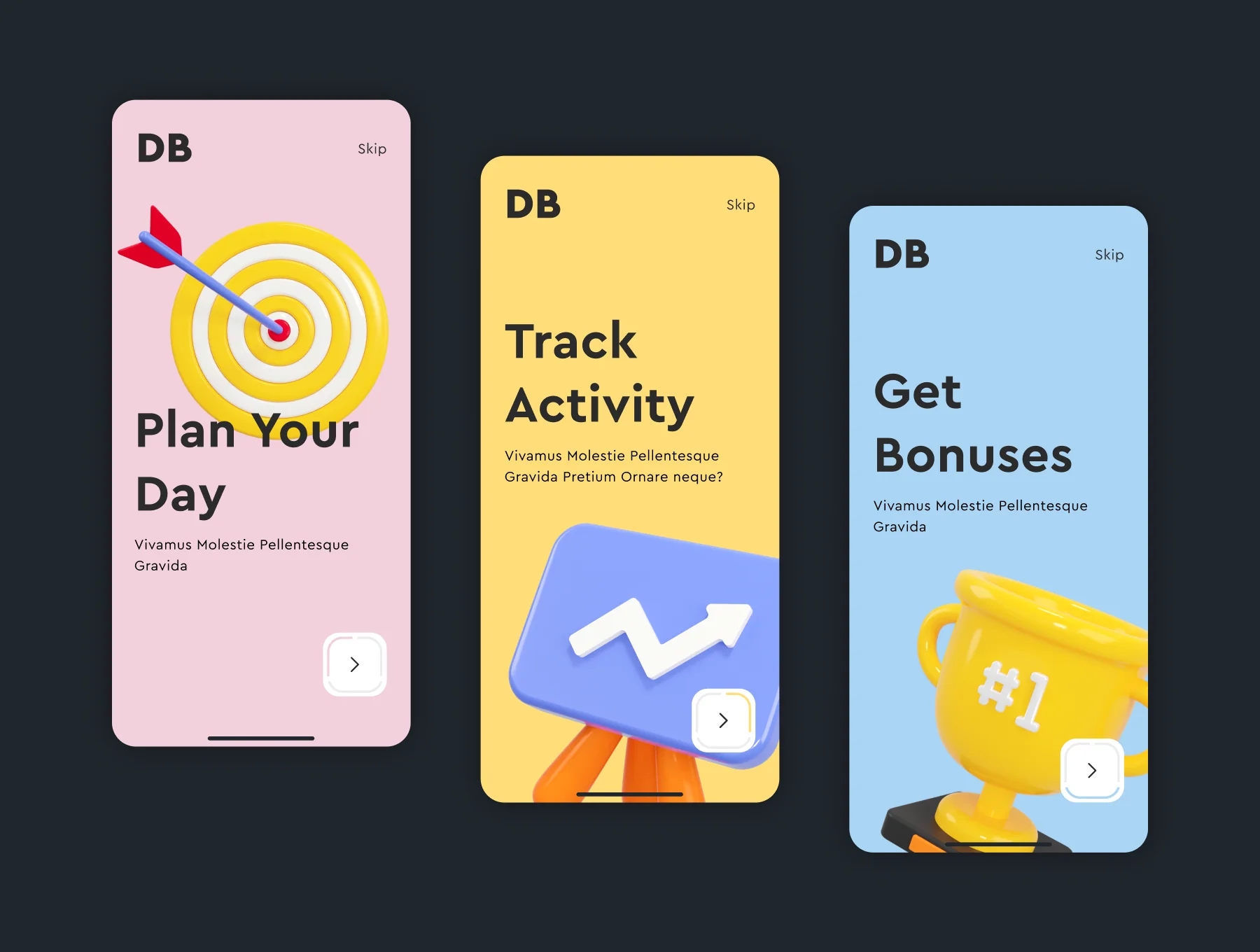 Basic 3D Icons Set 5