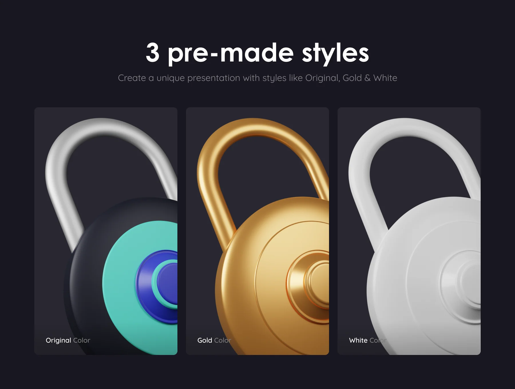 Basic Pack - Customizable 3D Icons 3