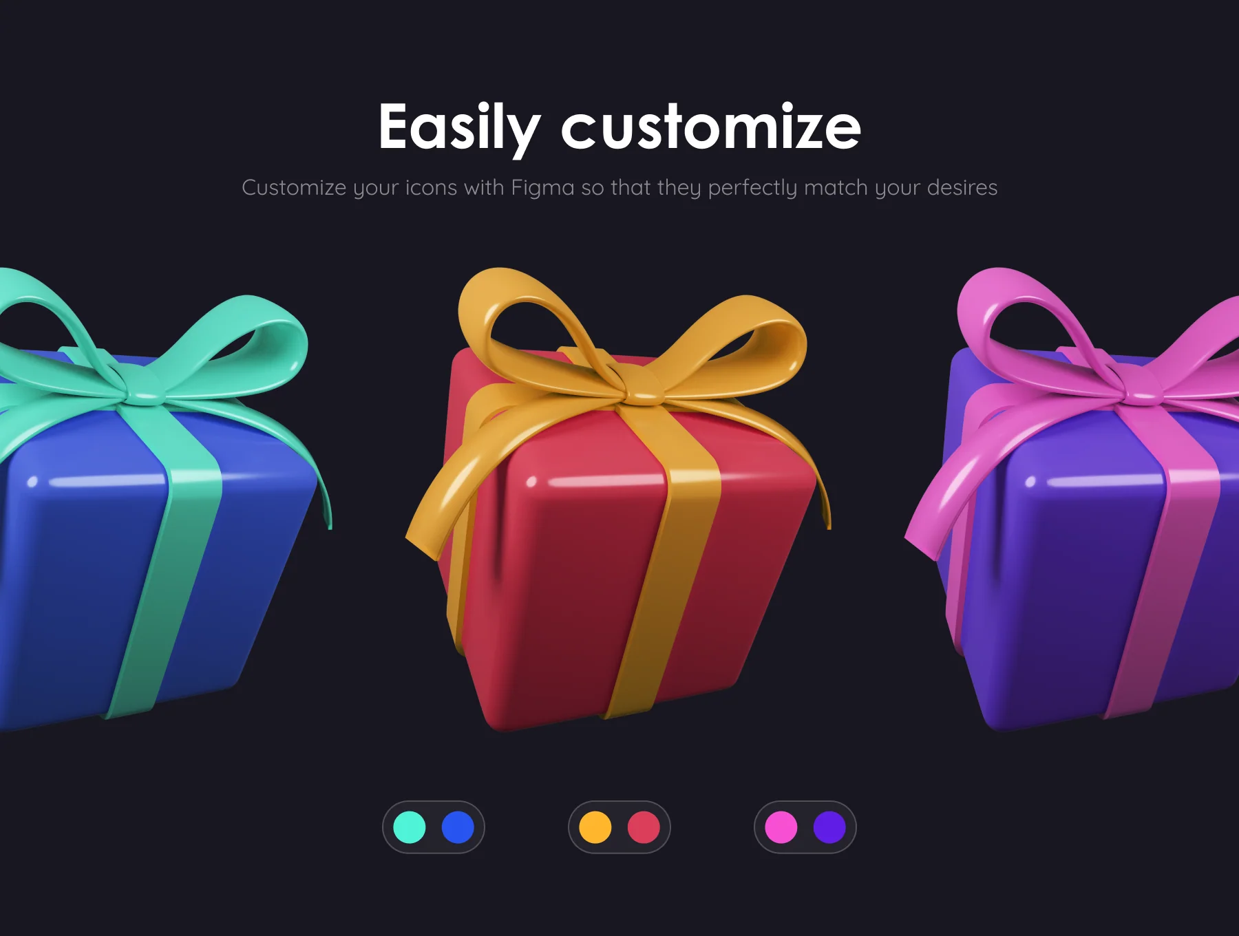 Basic Pack - Customizable 3D Icons 4