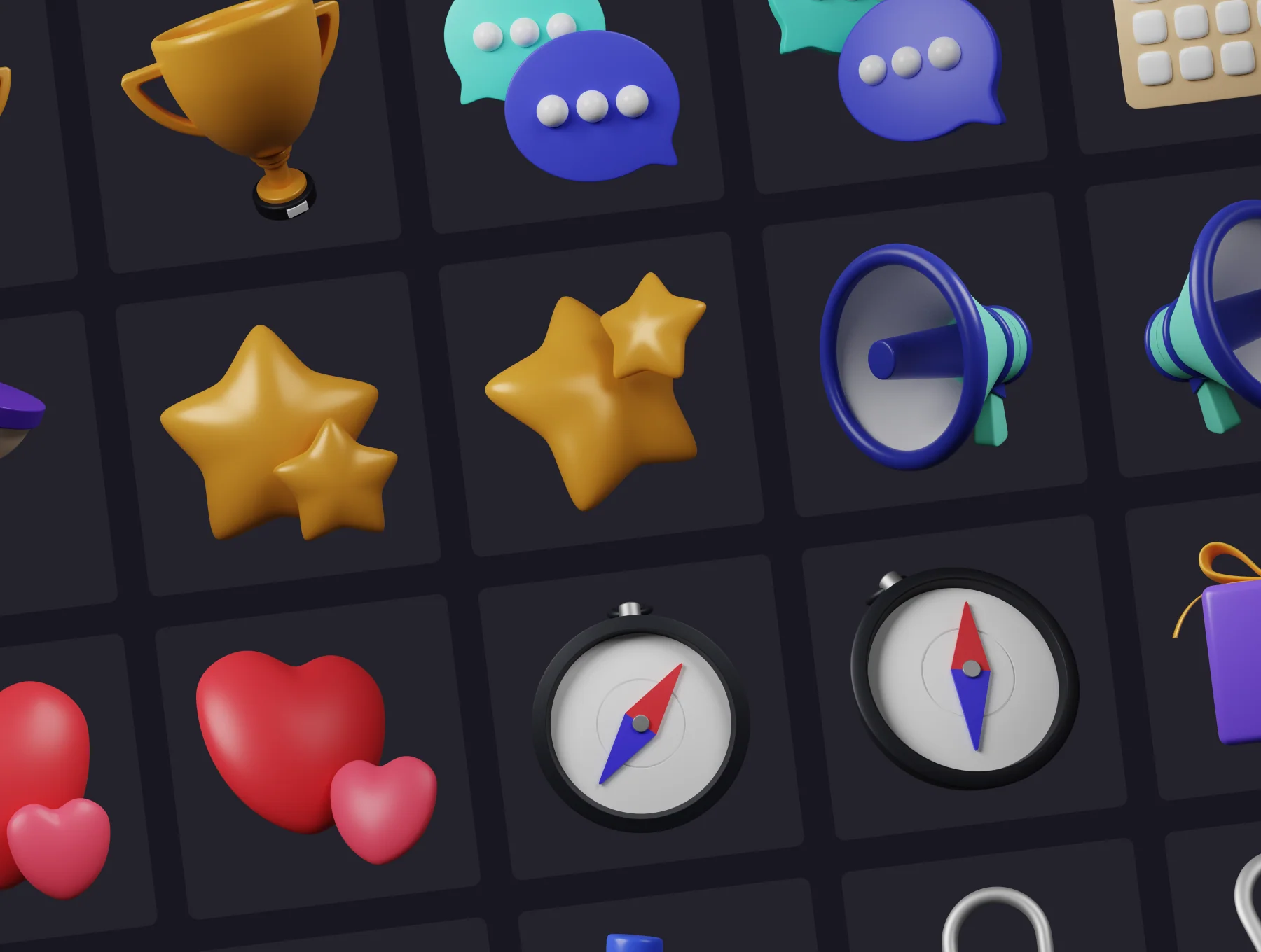 Basic Pack - Customizable 3D Icons 7
