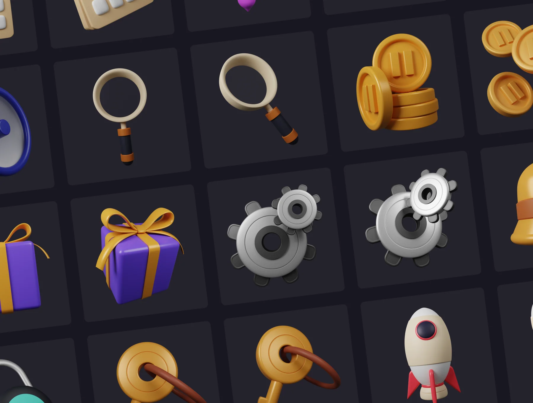Basic Pack - Customizable 3D Icons 8