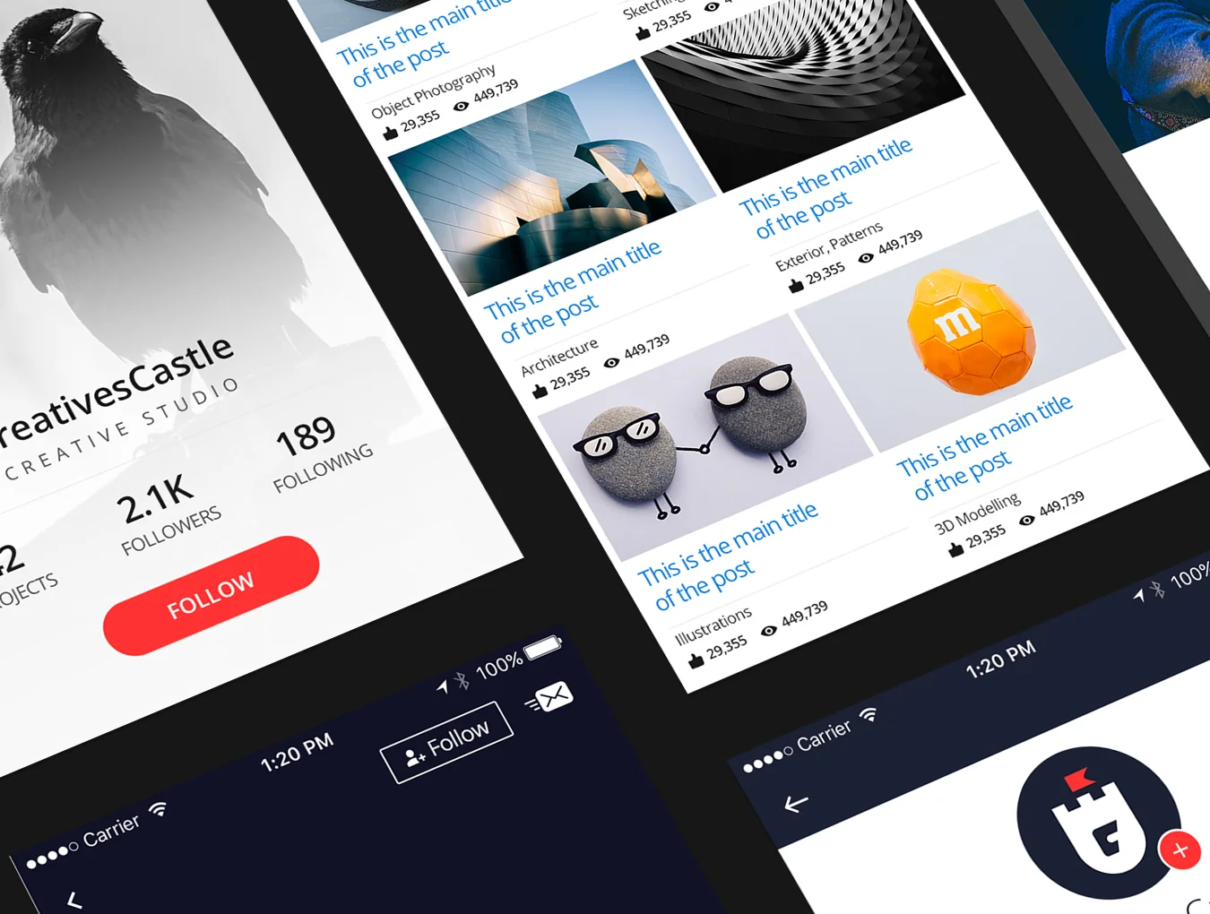 Bastion Mobile UI Kit Vol 3 2