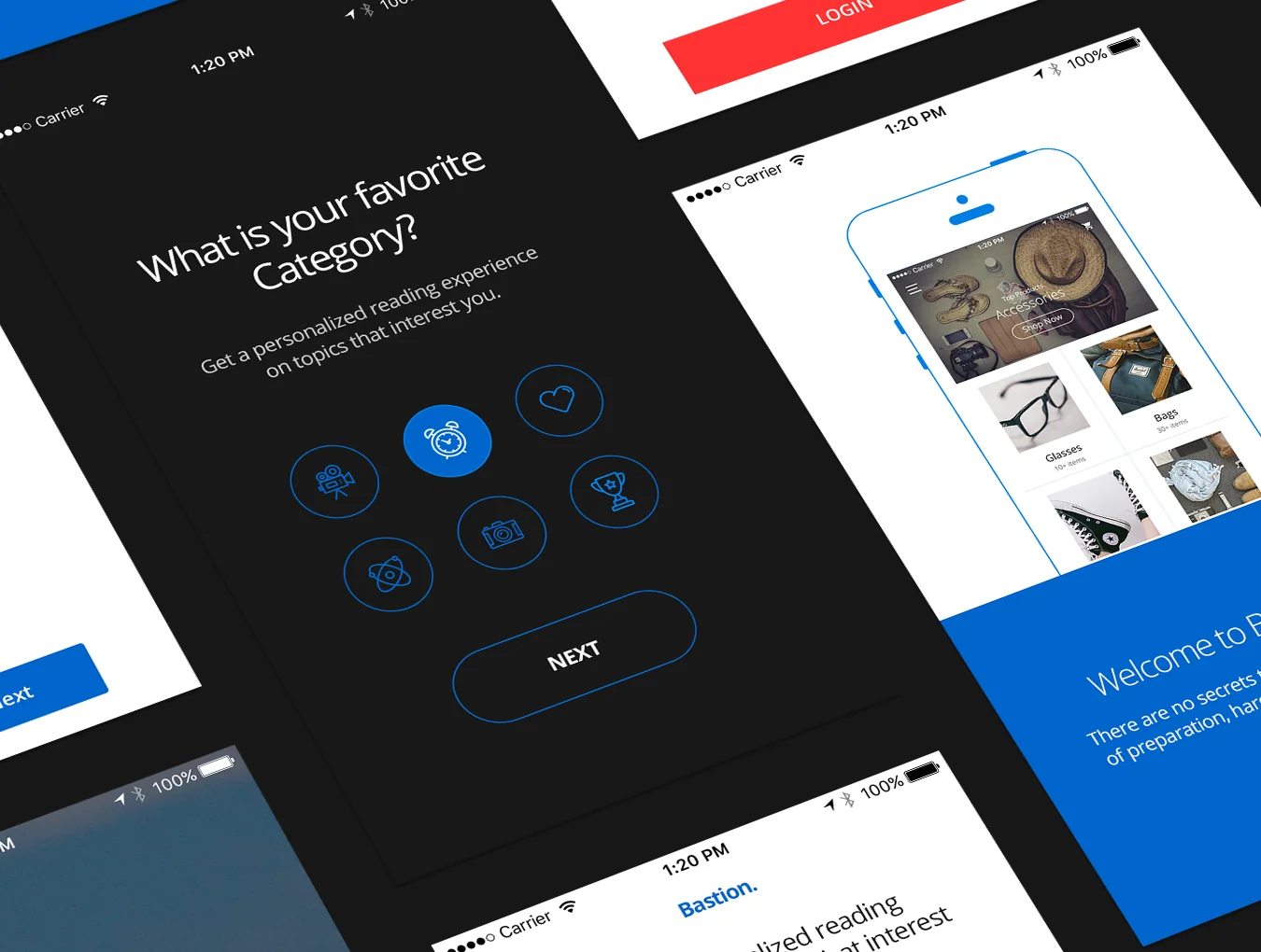 Bastion Mobile UI Kit Vol 1 2