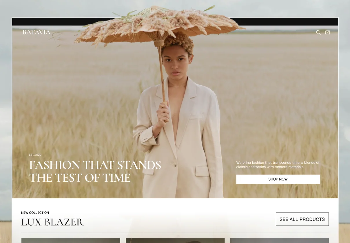 Batavia - Fashion E-commerce Template