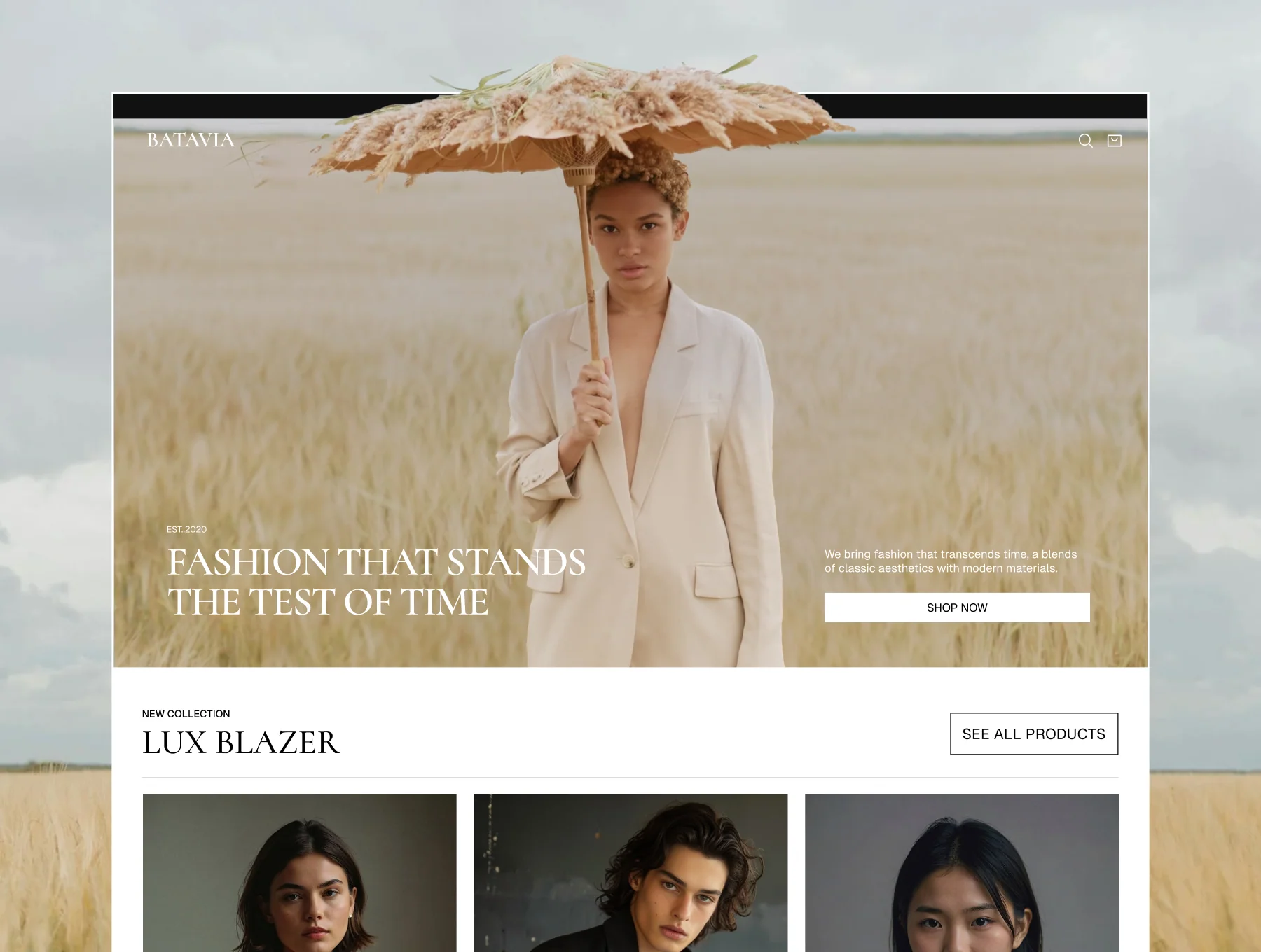 Batavia - Fashion E-commerce Template