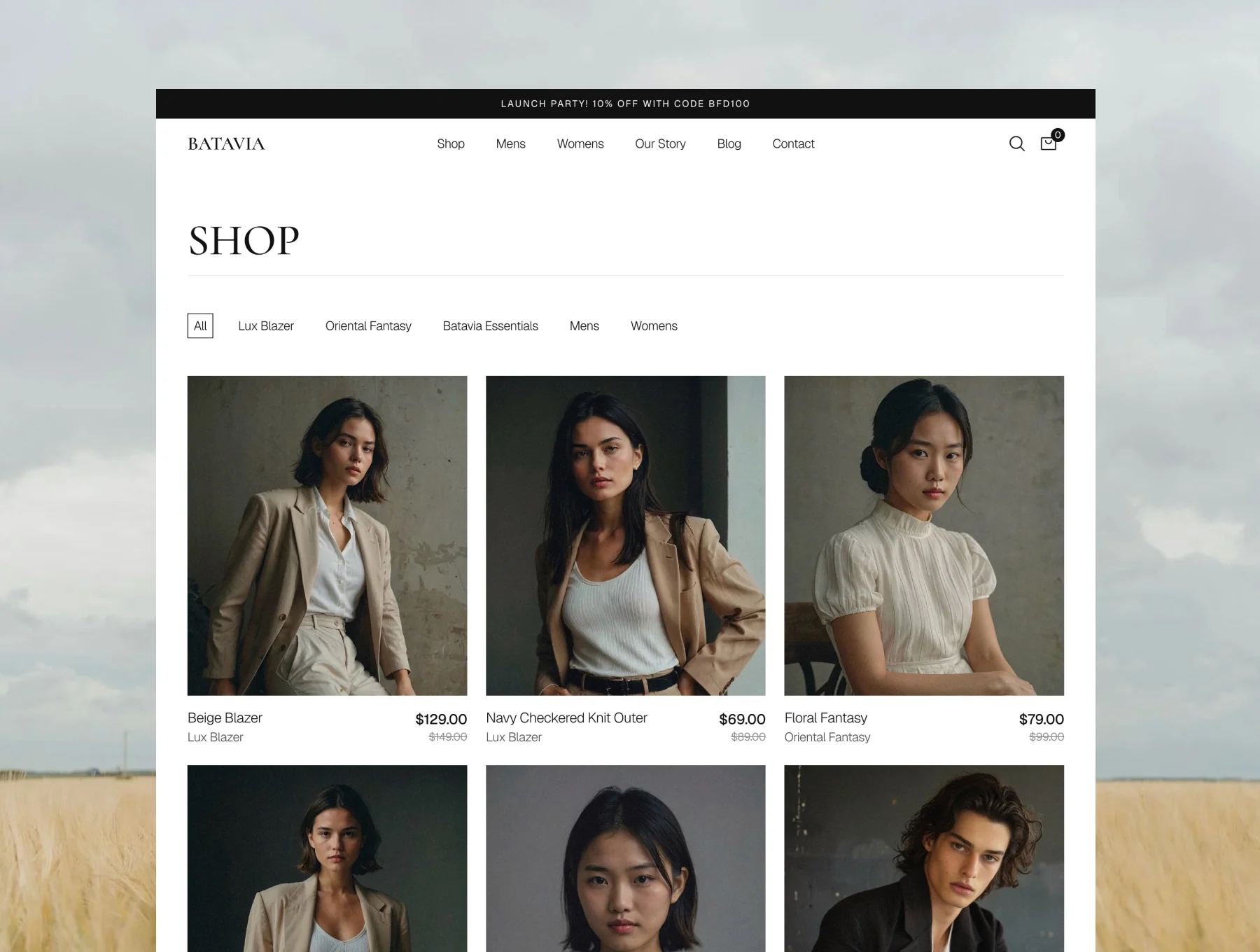 Batavia - Fashion E-commerce Template 2