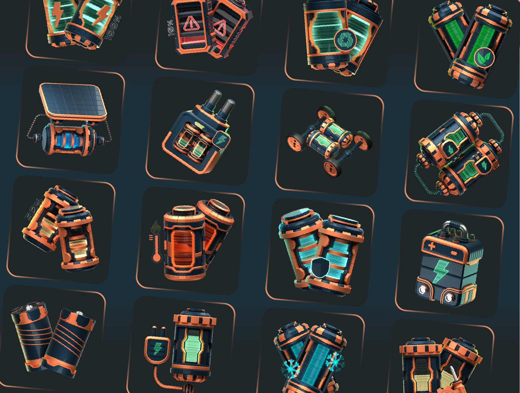 Battery 3D Icon Packs 2