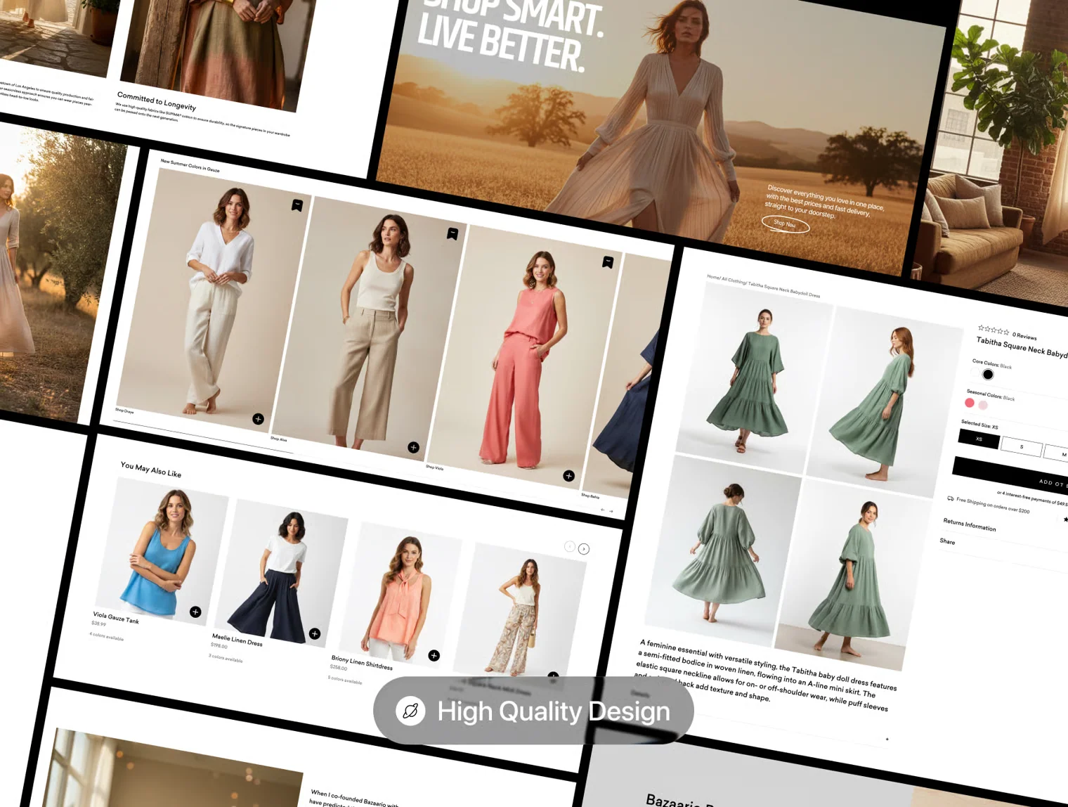 Bazaario – Fashion E-commerce Website UI Kit (Desktop + Mobile) 2