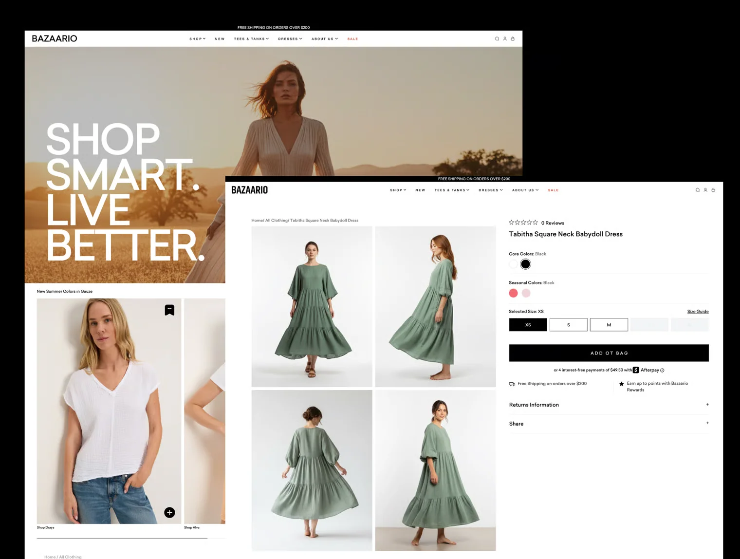 Bazaario – Fashion E-commerce Website UI Kit (Desktop + Mobile) 5