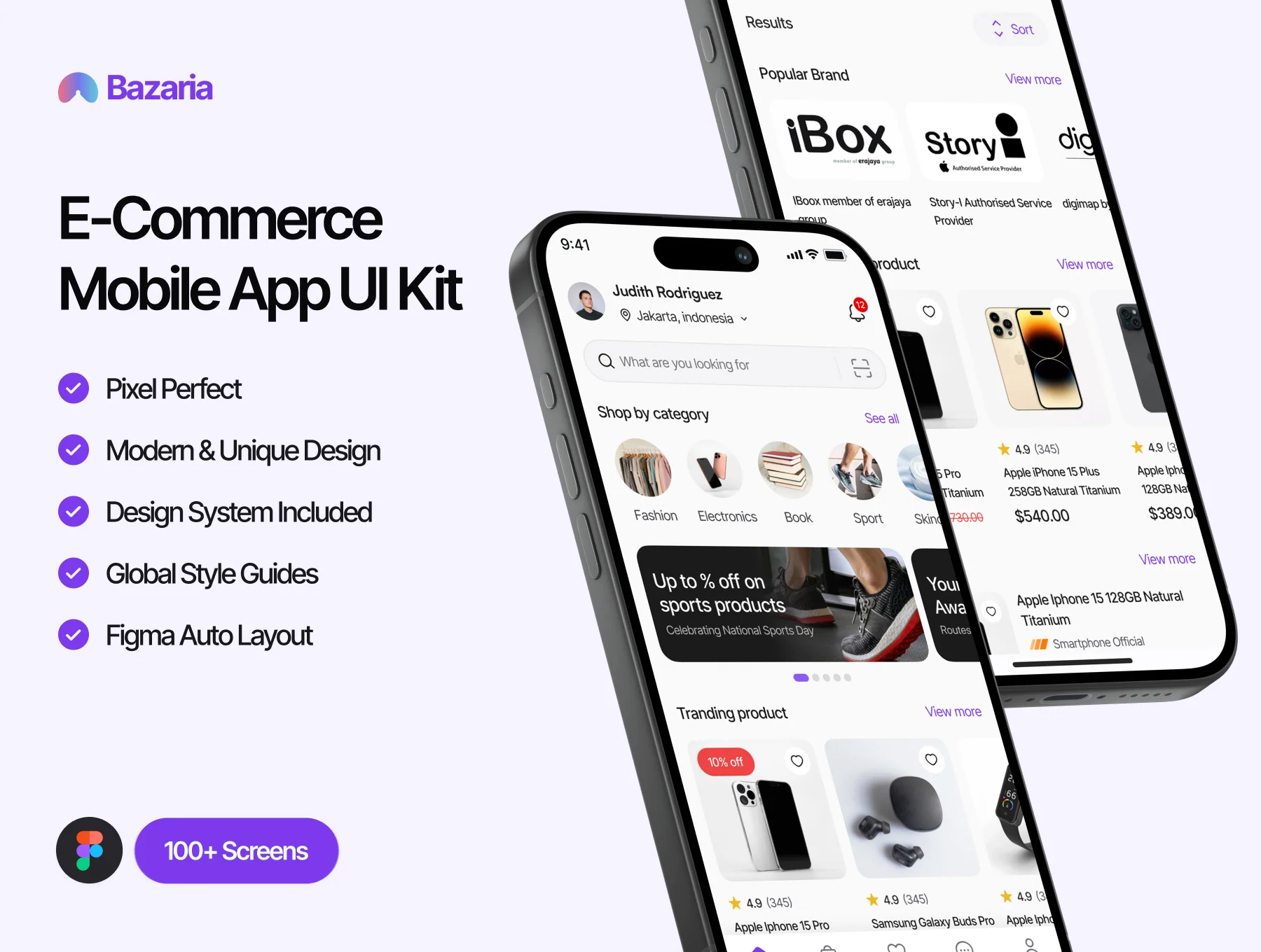 Bazaria - E-Commerce Mobile App UI Kit