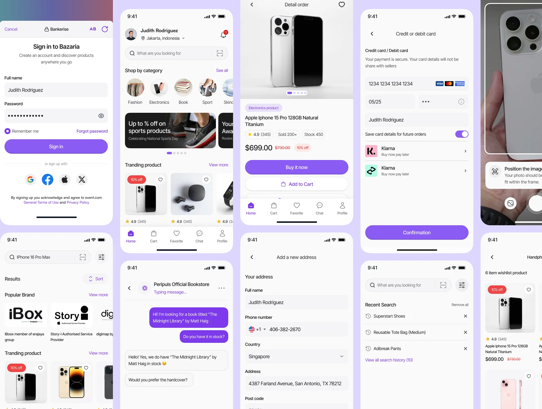 Bazaria - E-Commerce Mobile App UI Kit 7