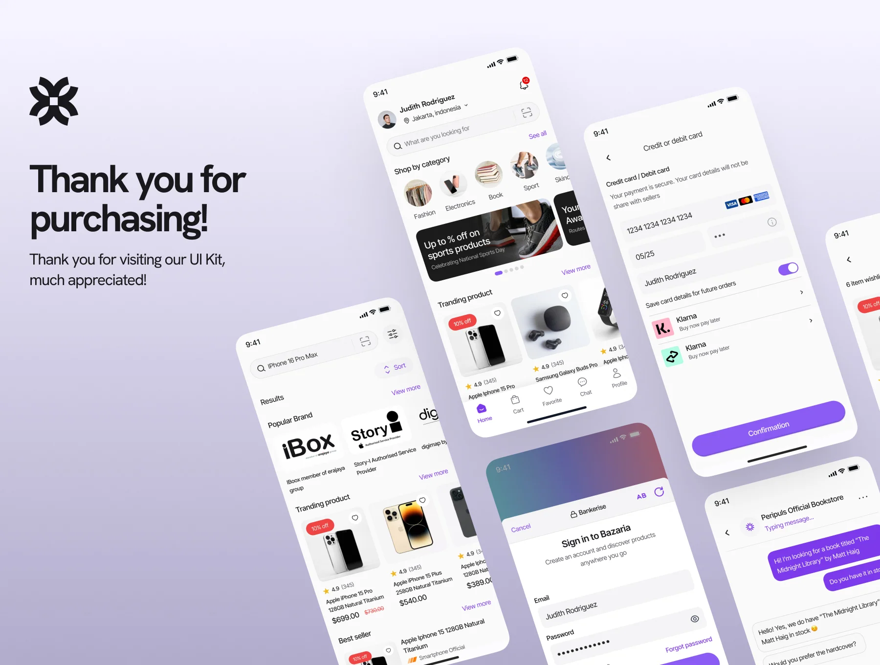 Bazaria - E-Commerce Mobile App UI Kit 8