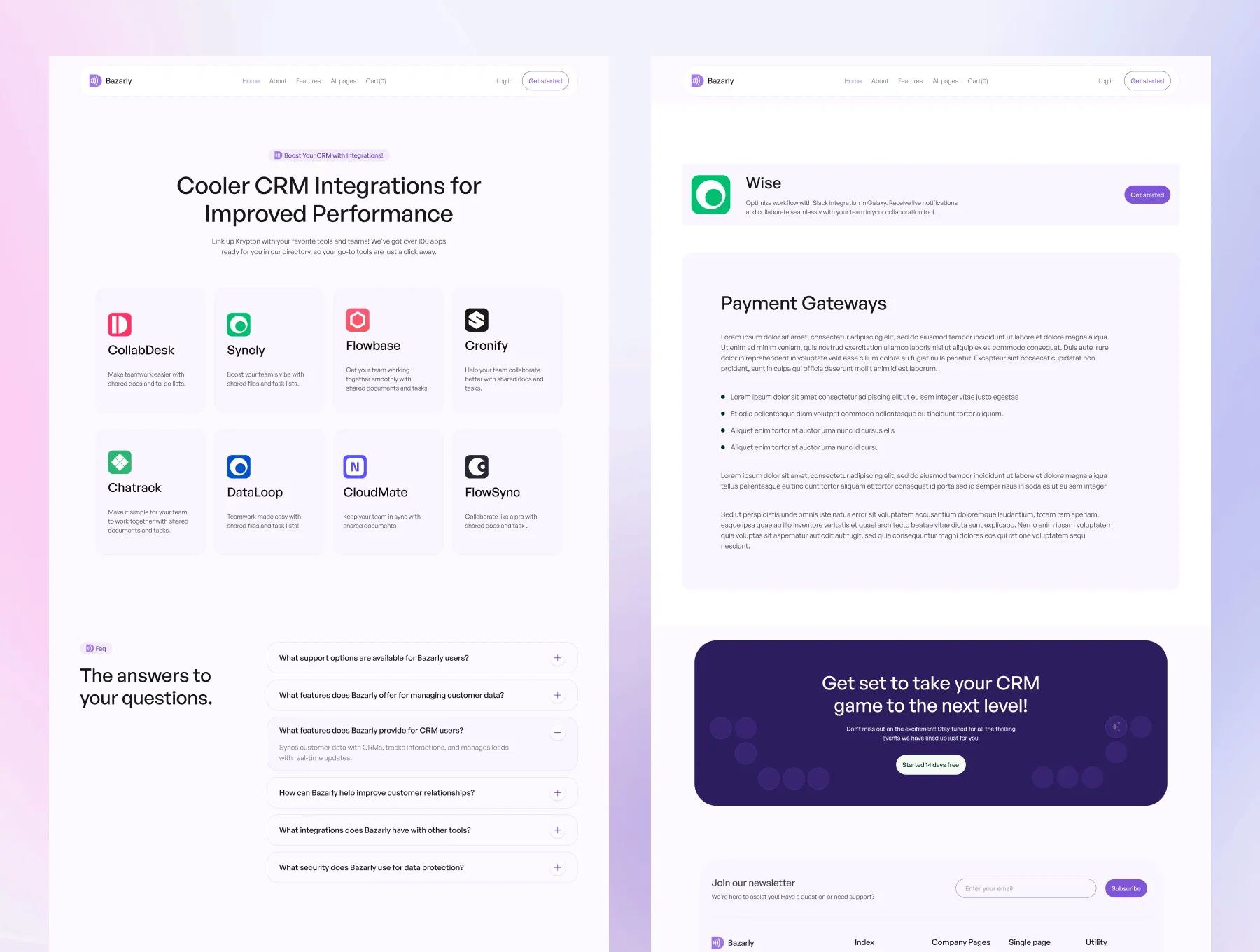 Bazarly – Software & SaaS HTML5 Template 5