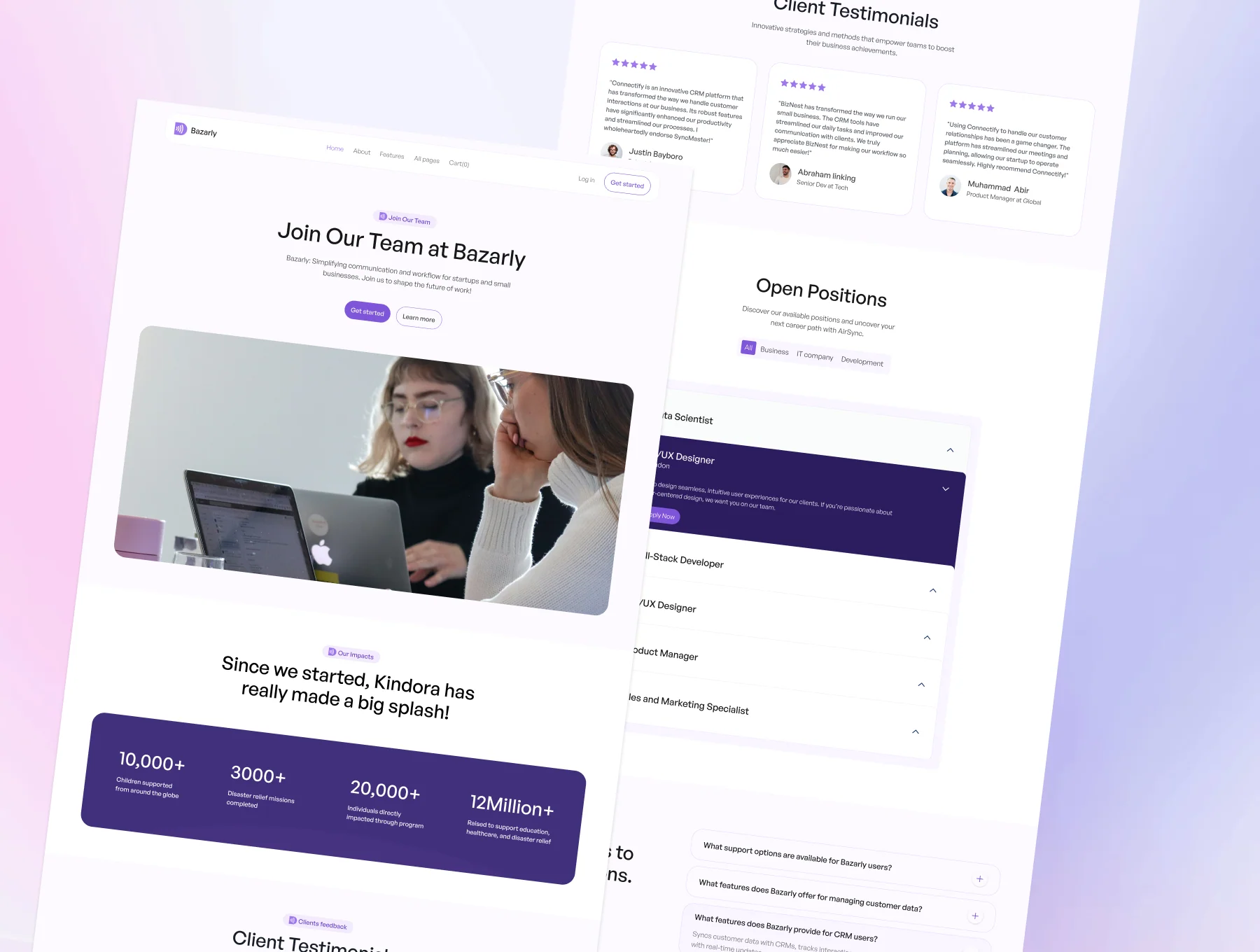 Bazarly – Software & SaaS HTML5 Template 7