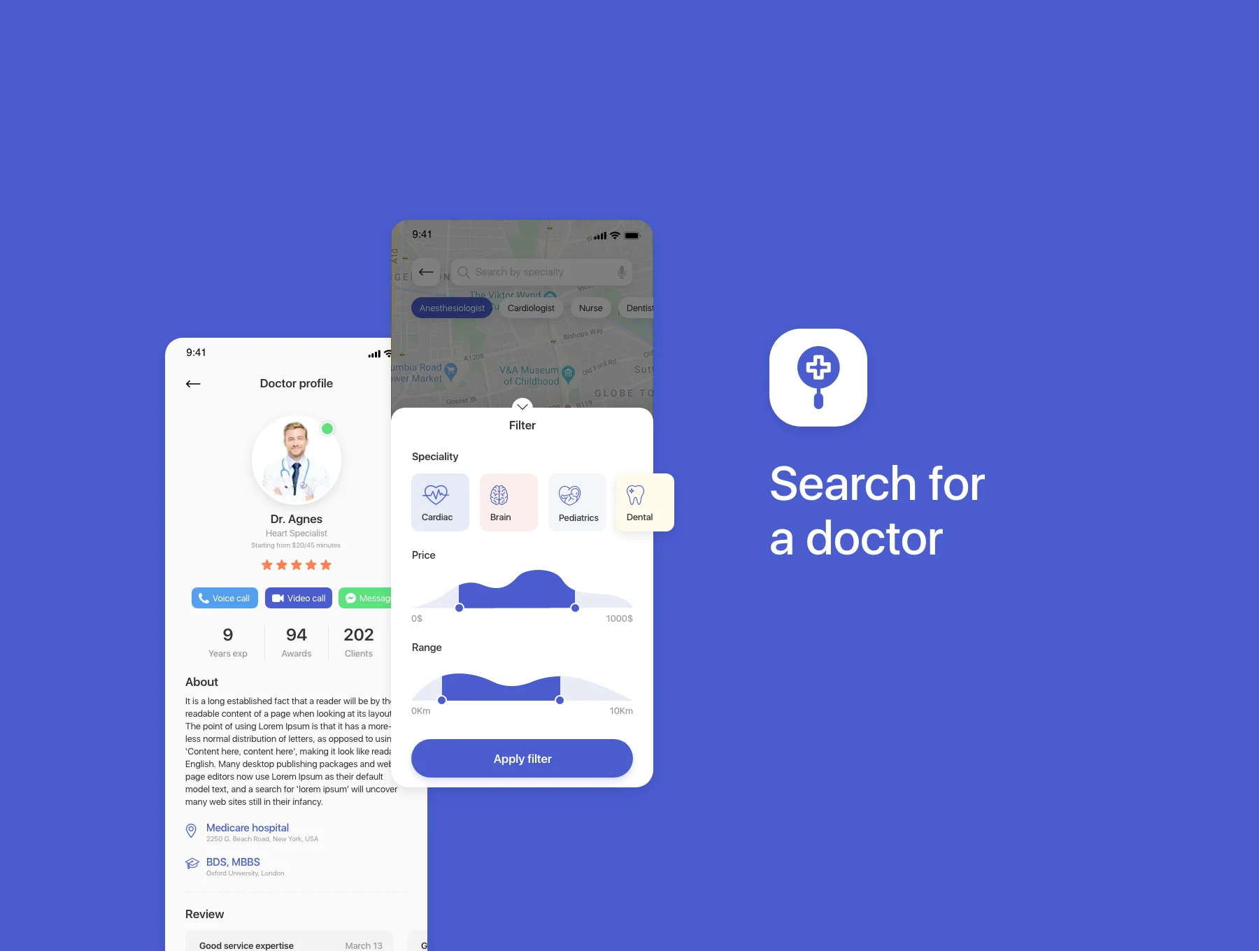 B.Doctor app UI kit 6