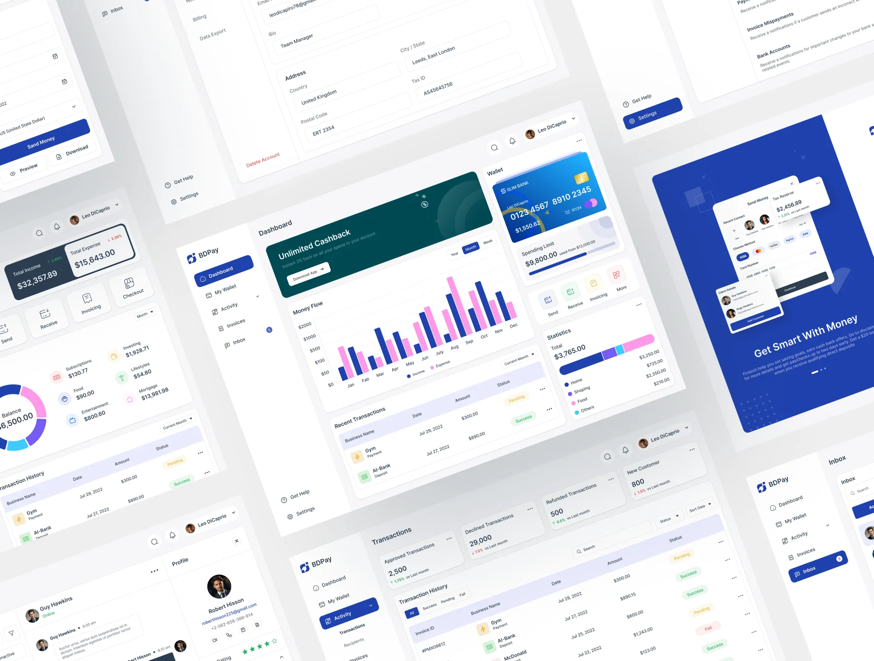 BdPay Fintech App Dashboard UI KIT 2