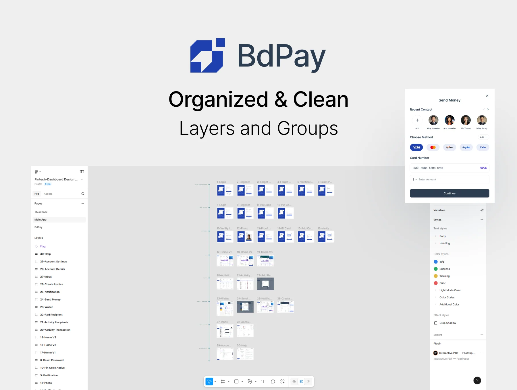BdPay Fintech App Dashboard UI KIT 3