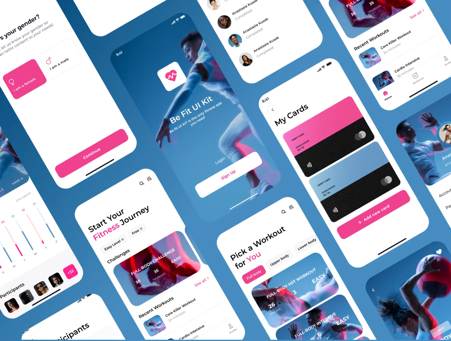 Be Fit - Fitness App UI Kit 2